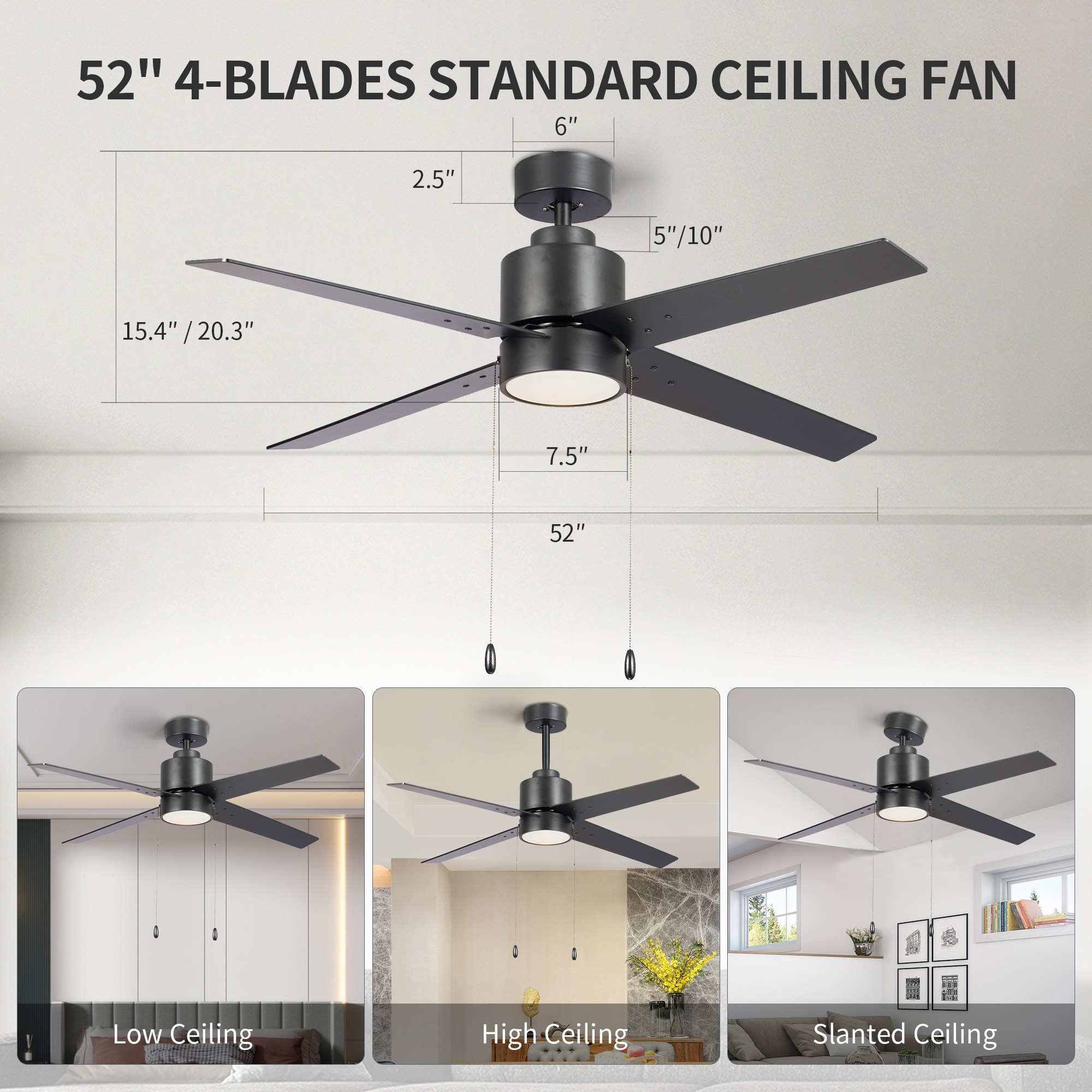 Yardreeze ZSFHSJCF14BK0407 Ceiling-Fans - View #8
