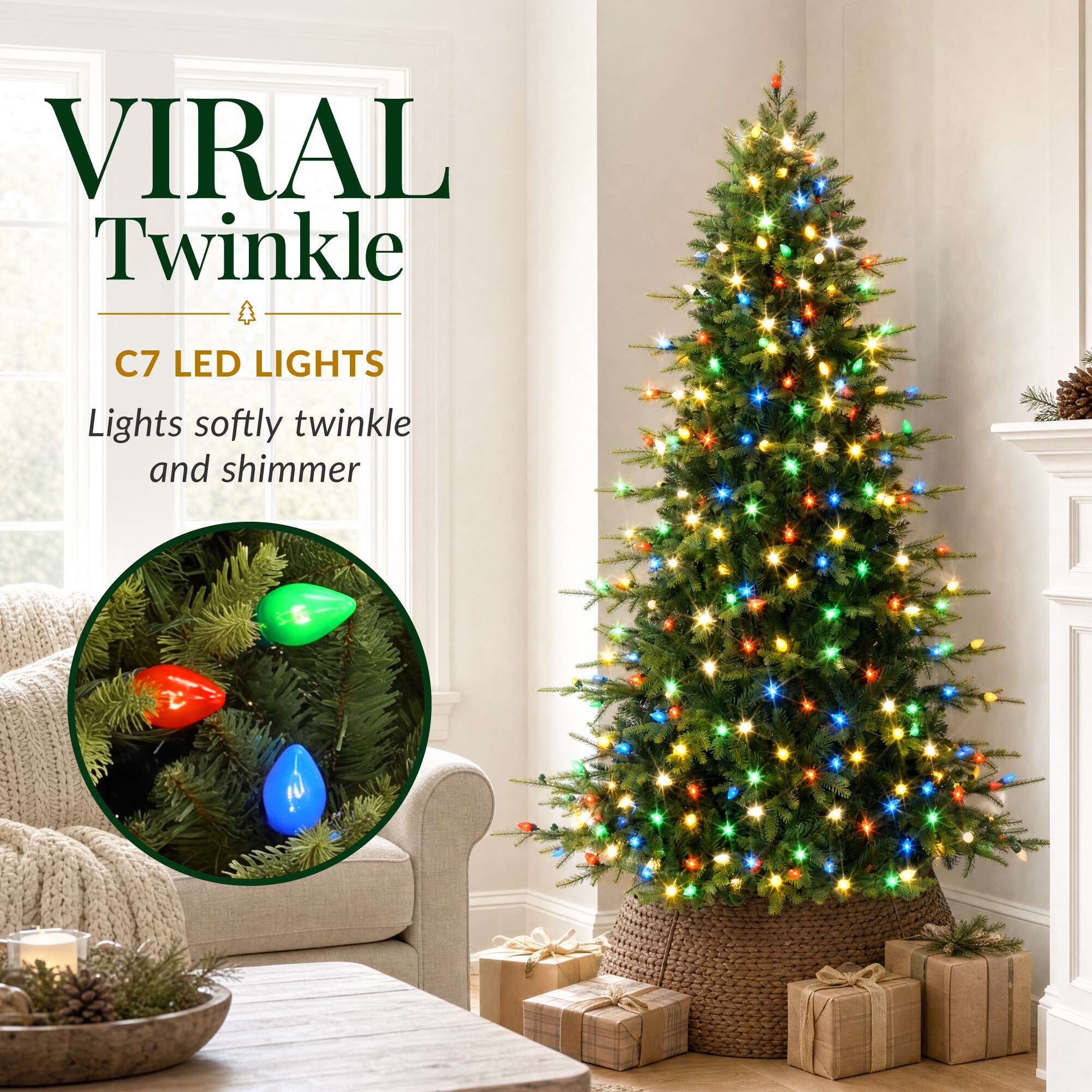 Best Choice Products 7.5ft Artificial Pre-lit Aspen Christmas Tree ...