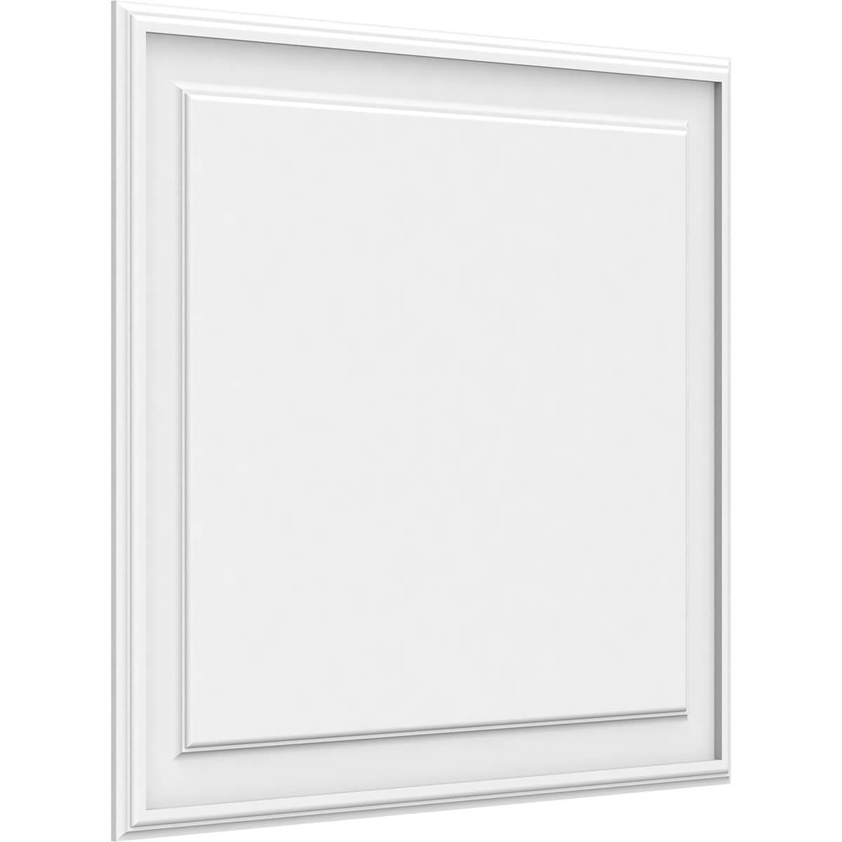 Ekena Millwork 32-in x 28-in Smooth White PVC Wainscot Fretwork Wall ...