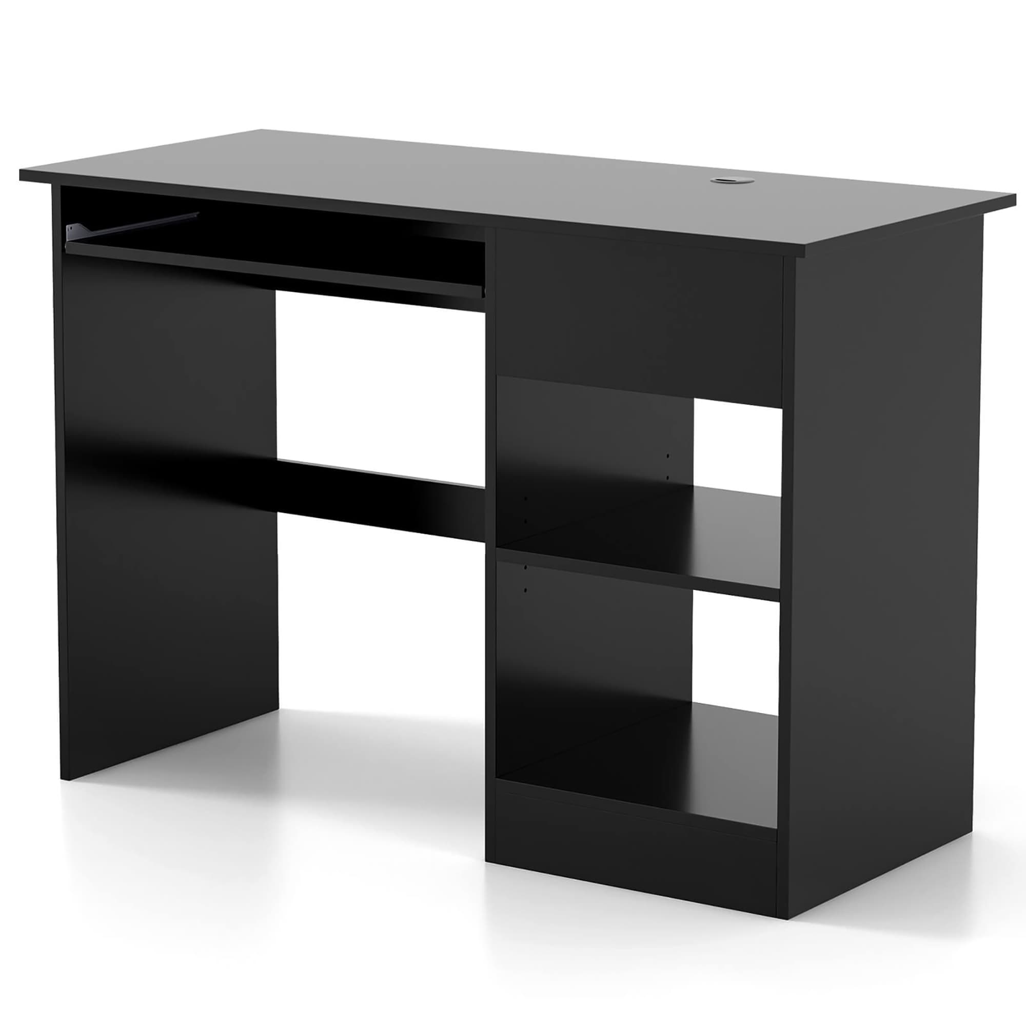 Costway HCST01593 19-in Black Modern/Contemporary Fir Computer desk