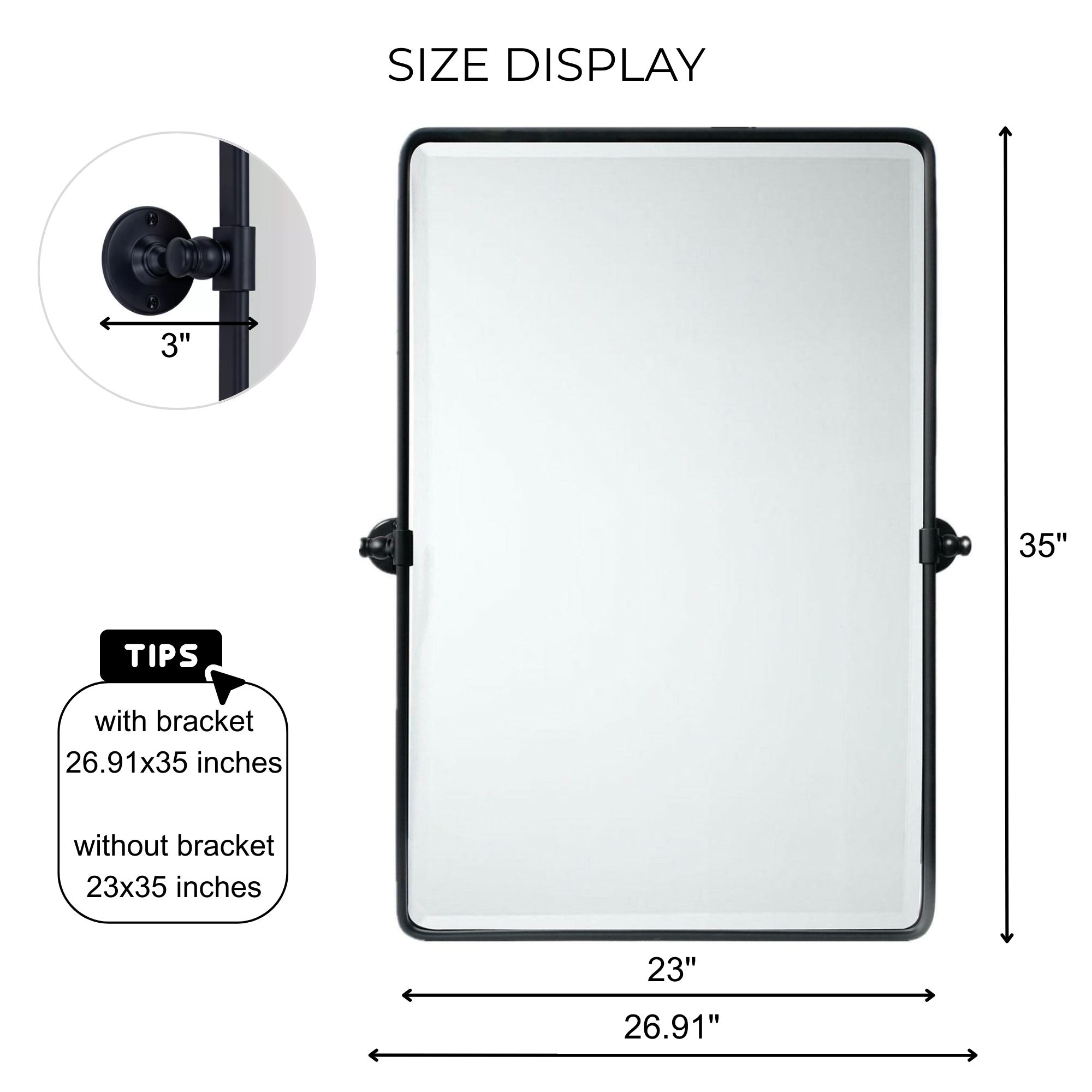 TEHOME GC-00135 Framed-Bath-Mirrors - View #9