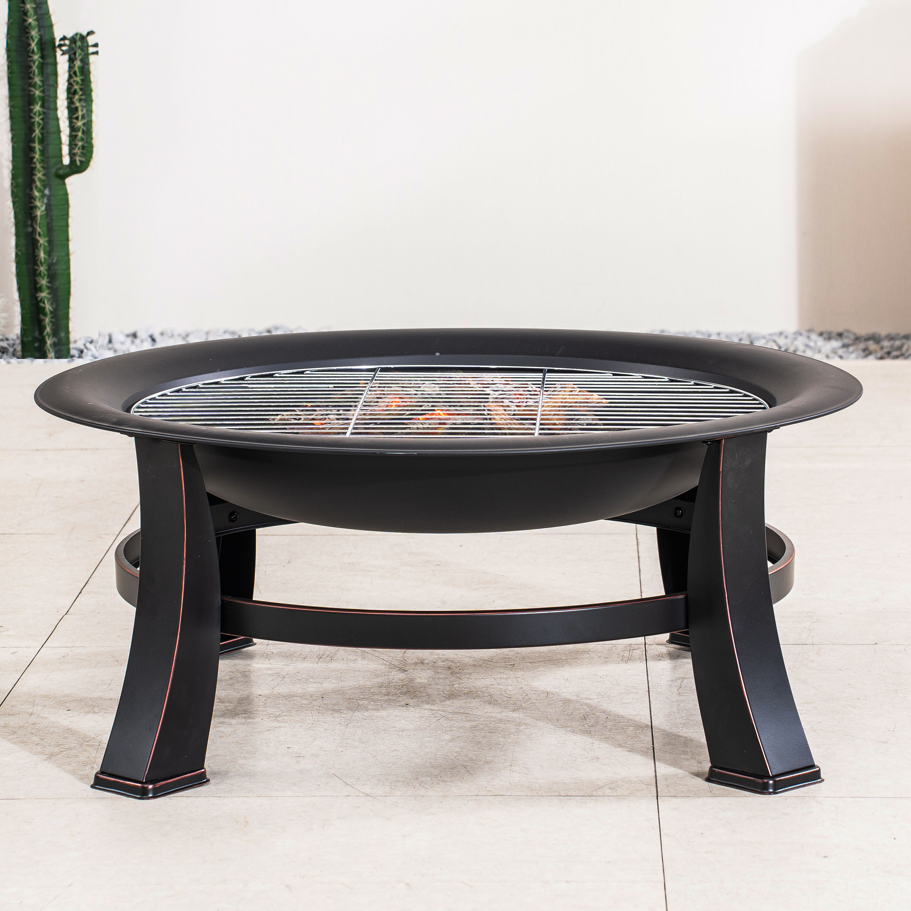 Direct Wicker DMD-6101-BK Outdoor-Woodburning-Firepits - View #3