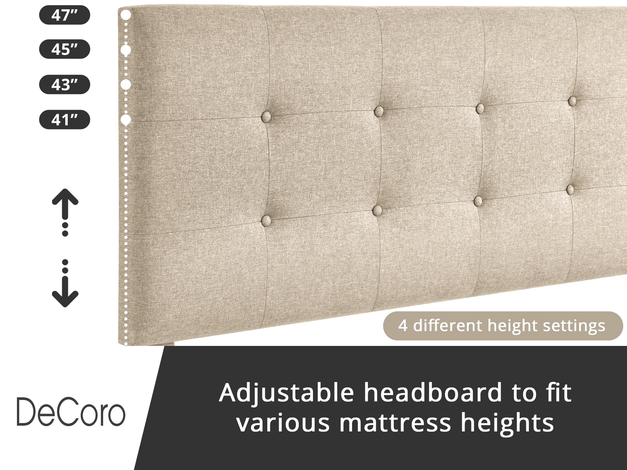 DeCoro 411249 Upholstered-Headboards - View #4