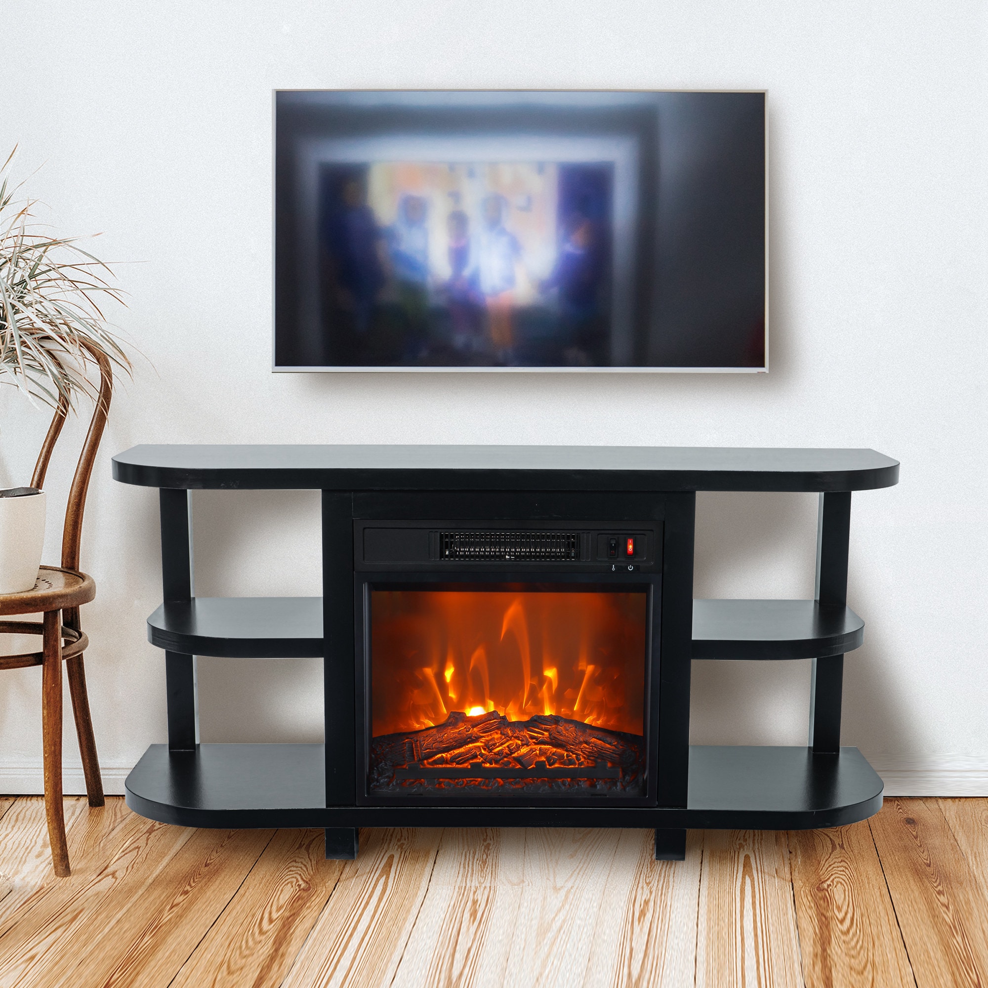 48 inch black tv stand discount