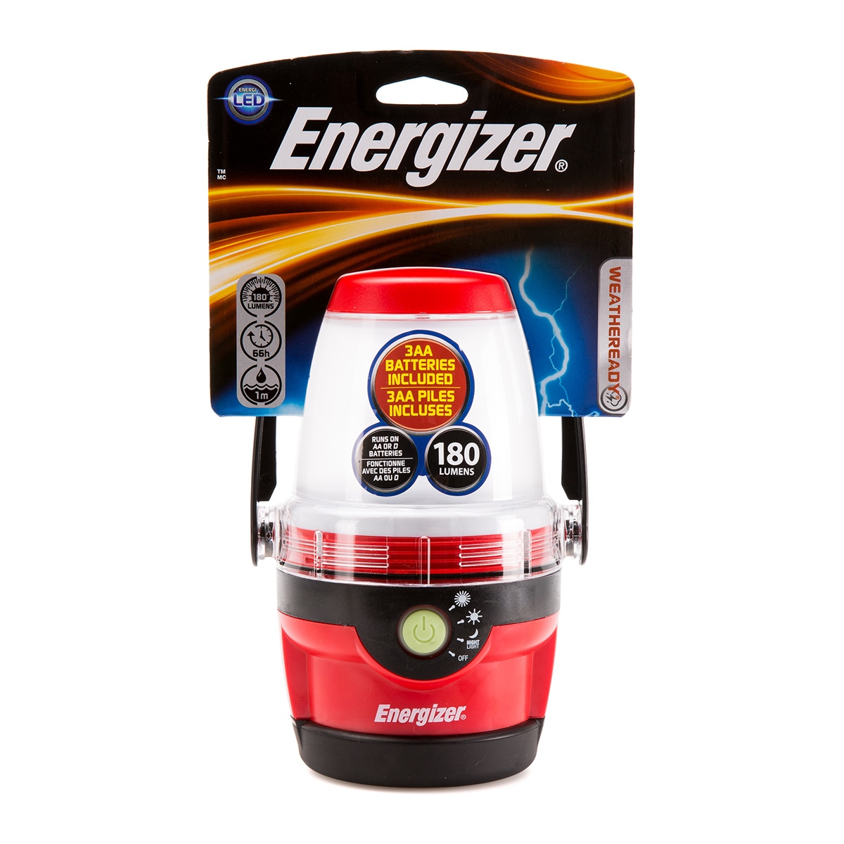 Energizer LED Camping Lantern Flashlight, Battery Powered LED