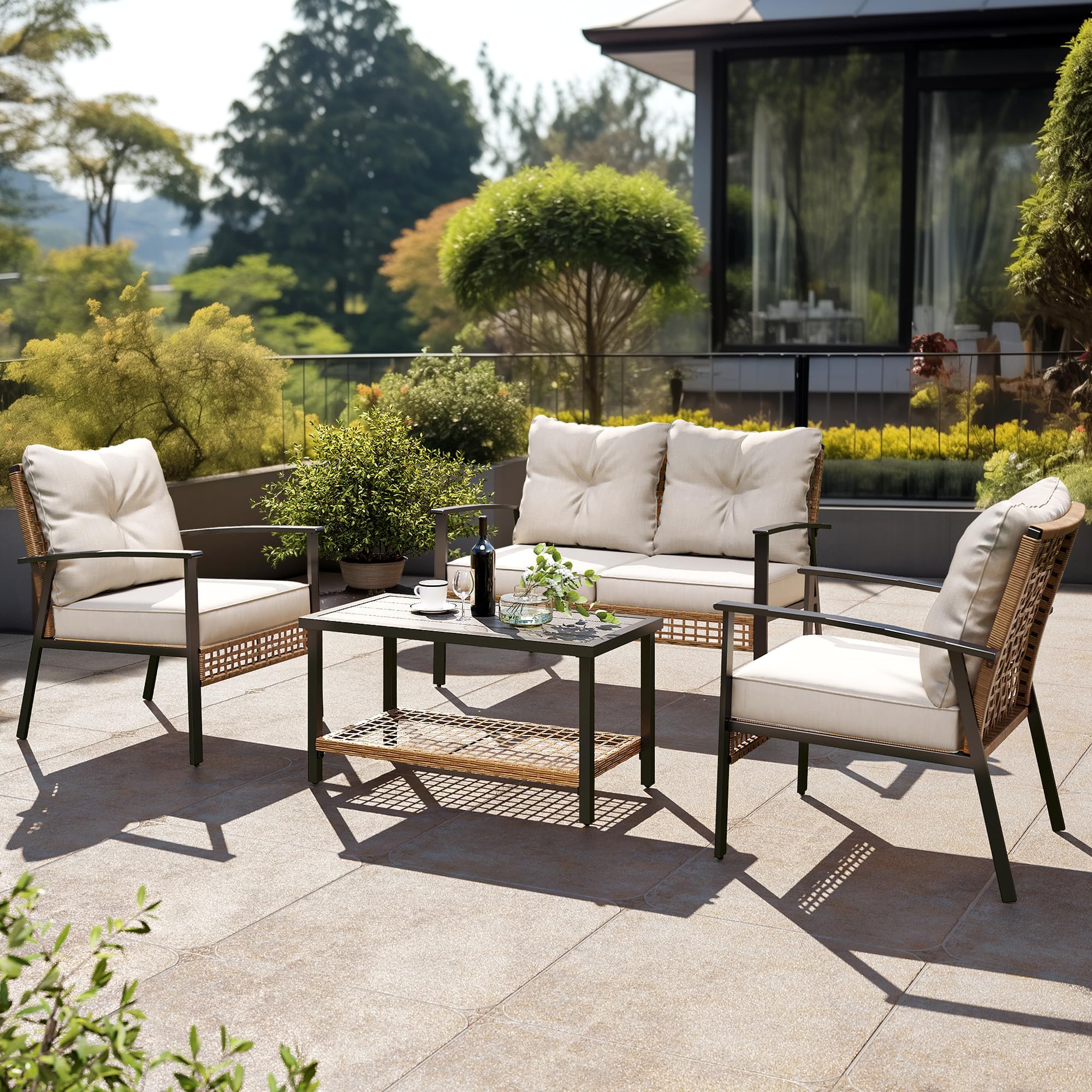 Yardgrace BSYQTAOZ0212 Patio-Conversation-Sets - View #2
