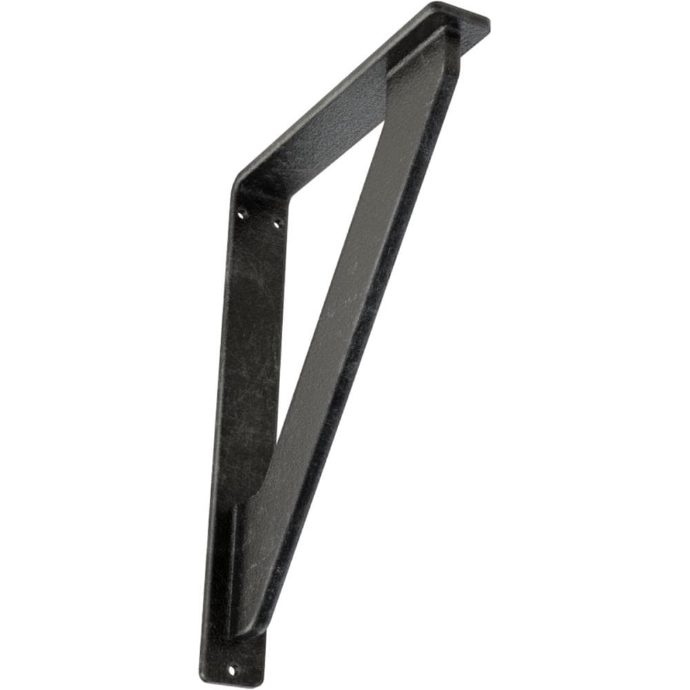 Ekena Millwork BKTM01X05X08STRASV Traditional 5.5-in x 1.5-in x 8-in Gray Wrought iron Countertop support bracket