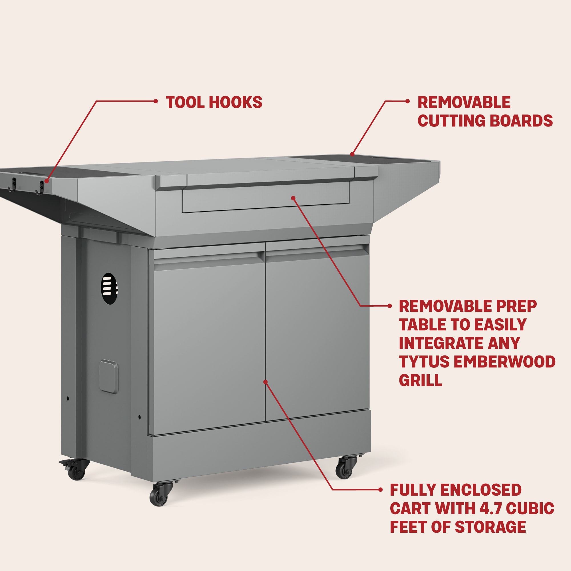 TYTUS TDT-GHS-XLCT Grill-Carts-Grill-Stands - View #8