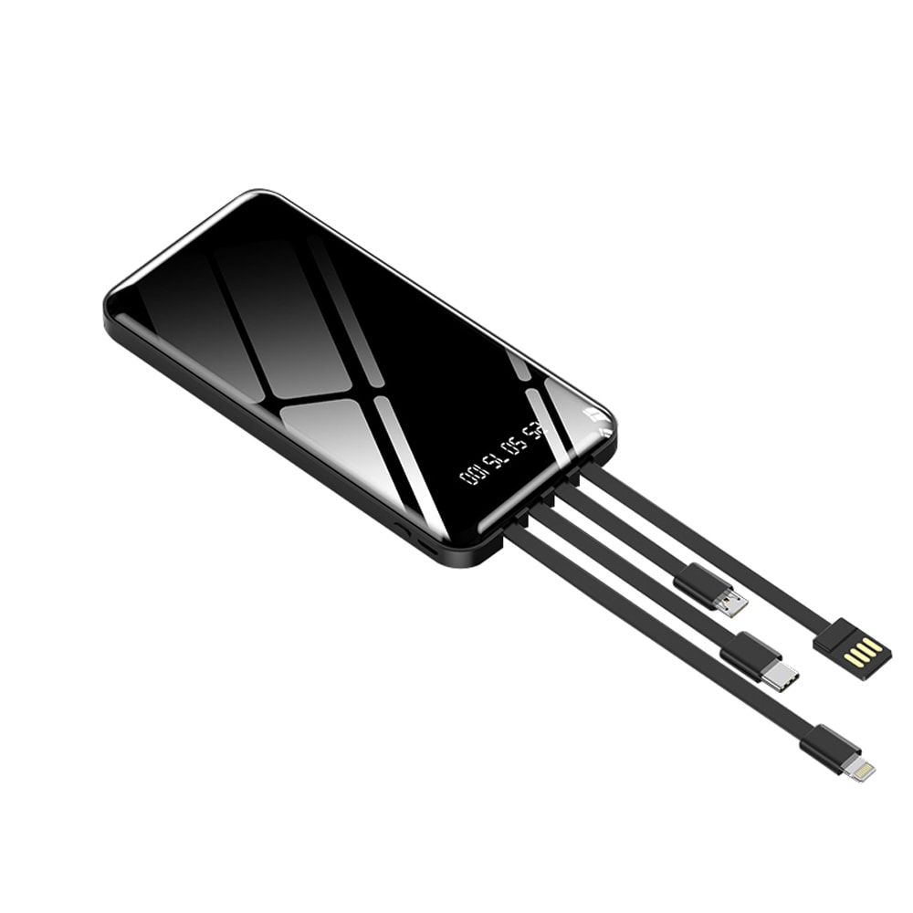 miLink Power Bank with Built-in Charging Cables in Rechargeable Battery Chargers department at Lowes.com