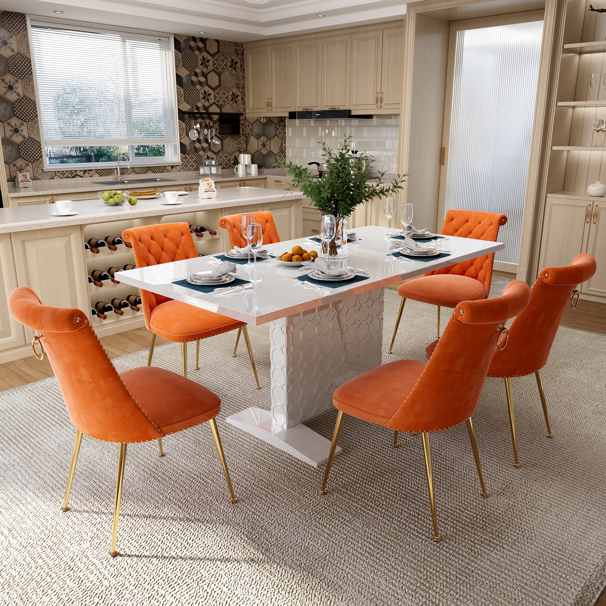 Clihome CL-ST1WH703OG Dining-Sets - View #4