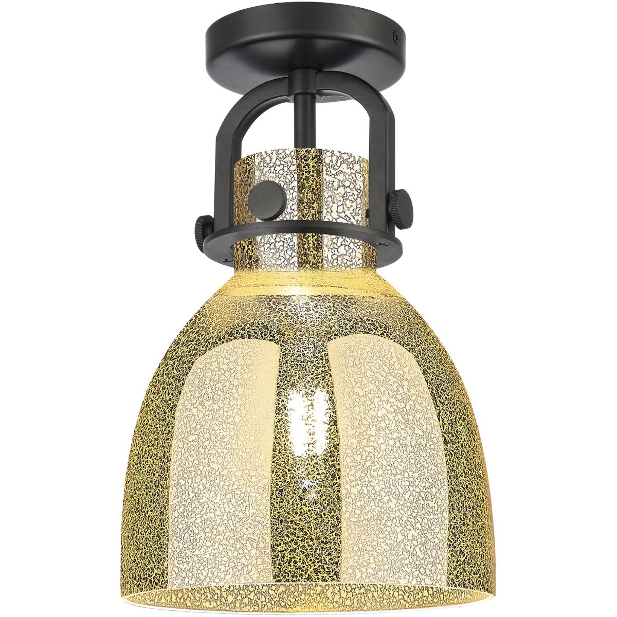 Innovations Lighting 2870162 410-1F-BK-G412-8ME Newton Bell Flush Mount Matte Black