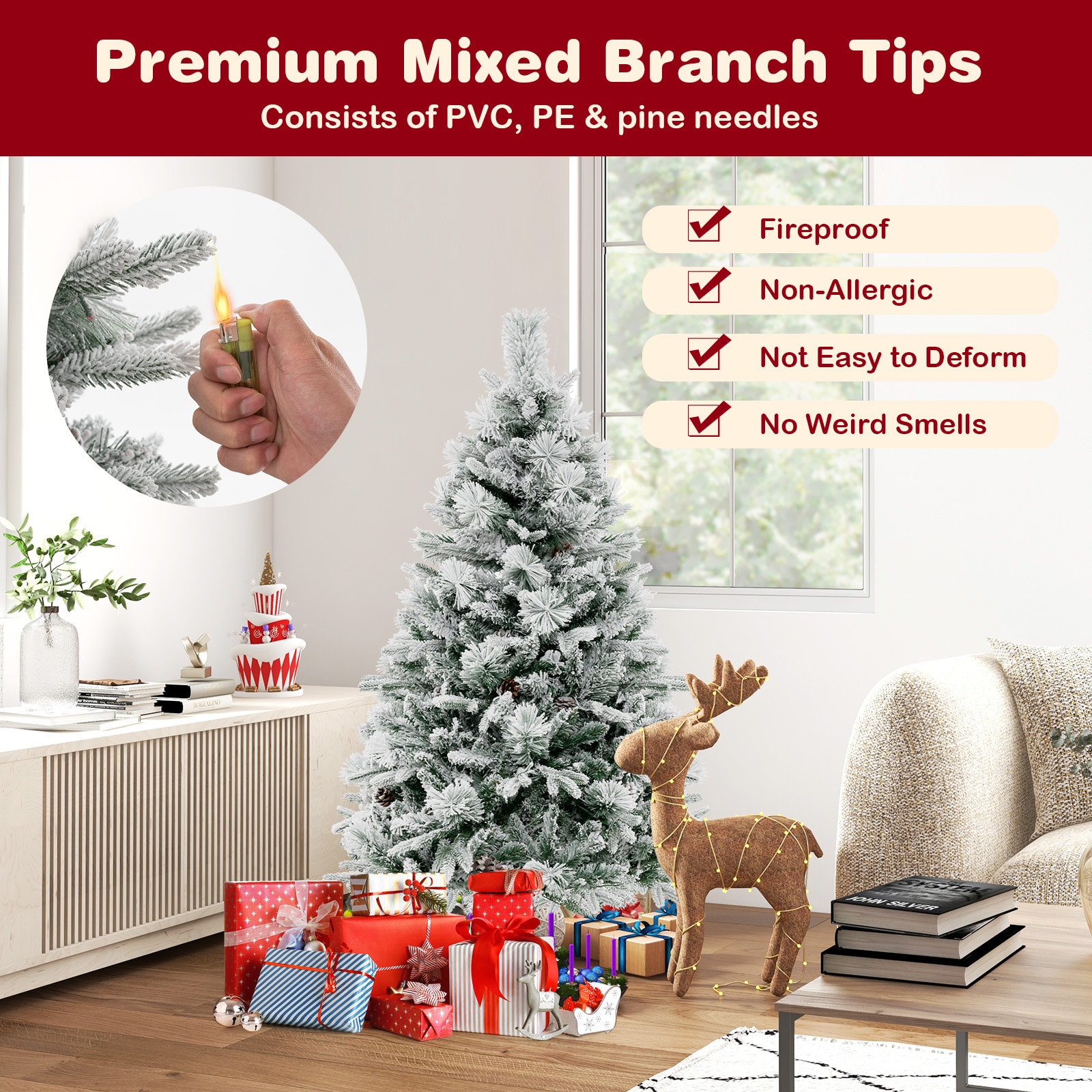 Forclover HBV-CT324S Artificial-Christmas-Trees - View #3