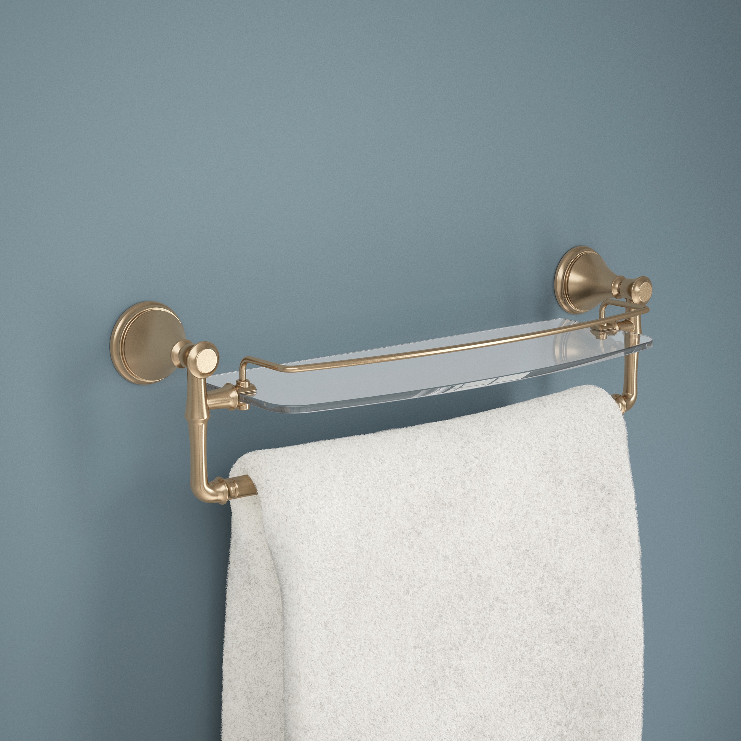 Delta Cassidy 18-in Champagne Bronze Wall Mount Single Towel Bar at 