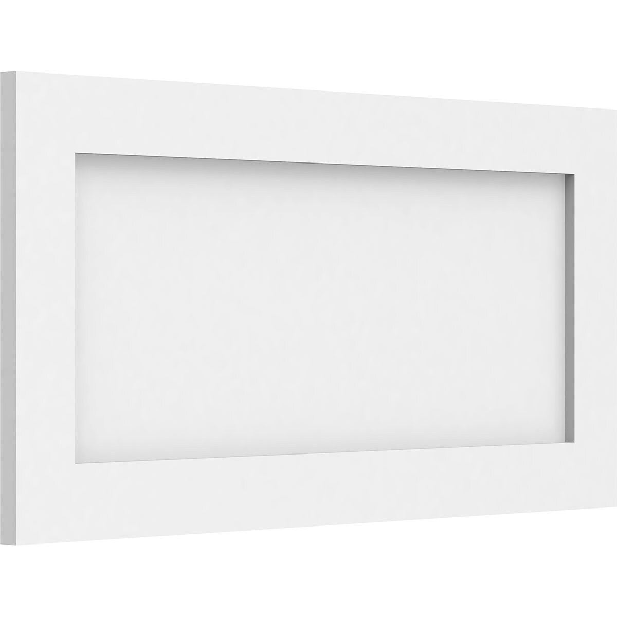 Ekena Millwork WALP24X12X062CNL 24-in x 12-in Smooth Paintable/Stainable White PVC Fretwork Wall Panel (