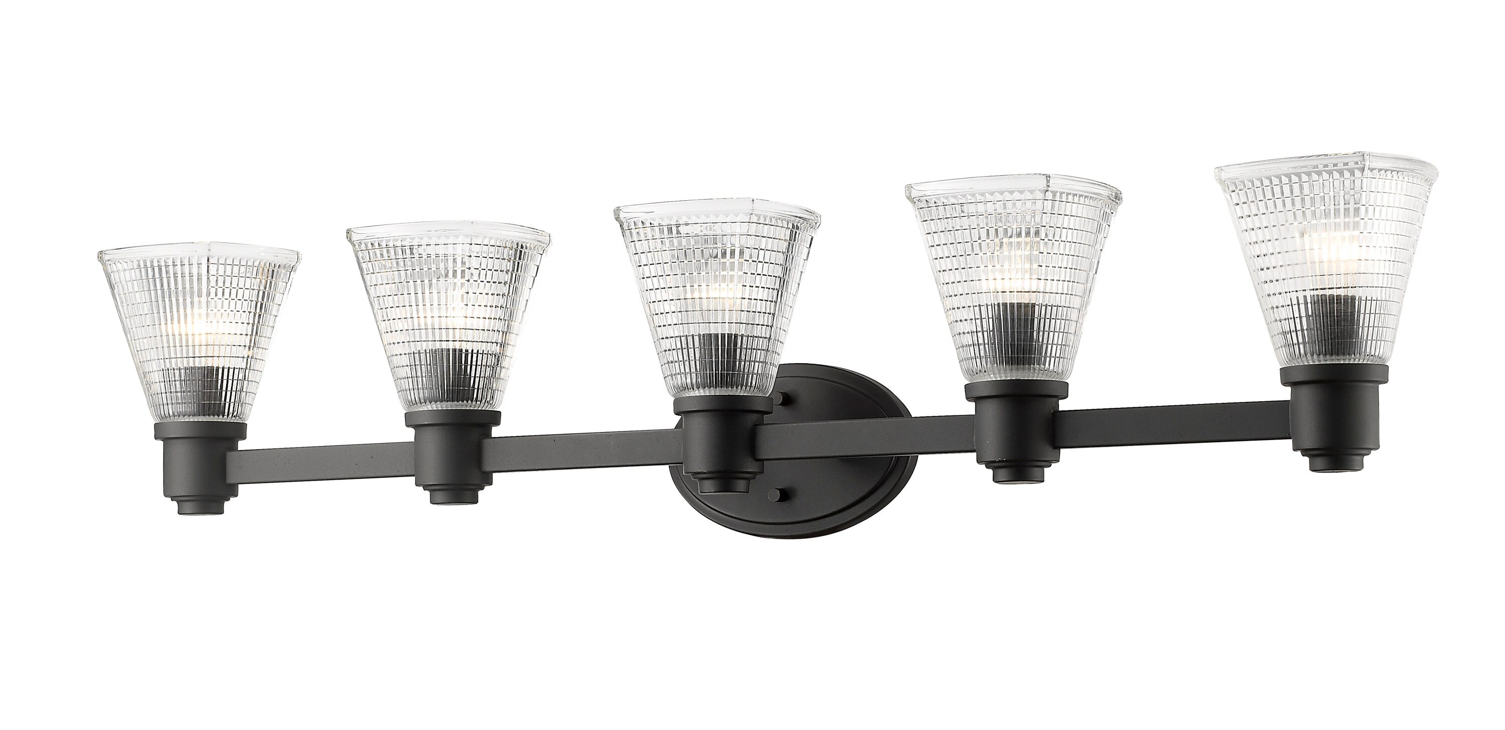 Z-Lite 449-5V-BRZ Intrepid 41.25-in 5-Light Bronze Modern/Contemporary Vanity Light