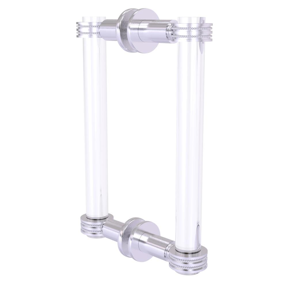 Allied Brass CV-406D-8BB-SCH Satin chrome 8-Inches Hinged shower door Handle