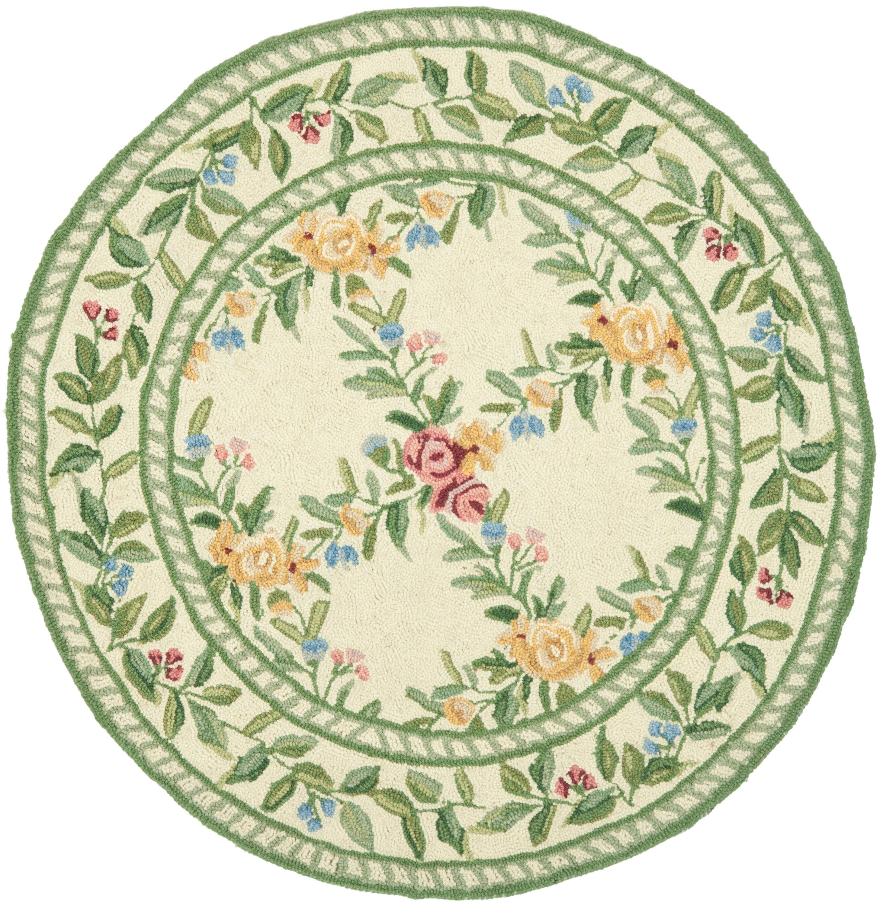 Chelsea Hooked Rug 60A Iv 3in x 3in Rug