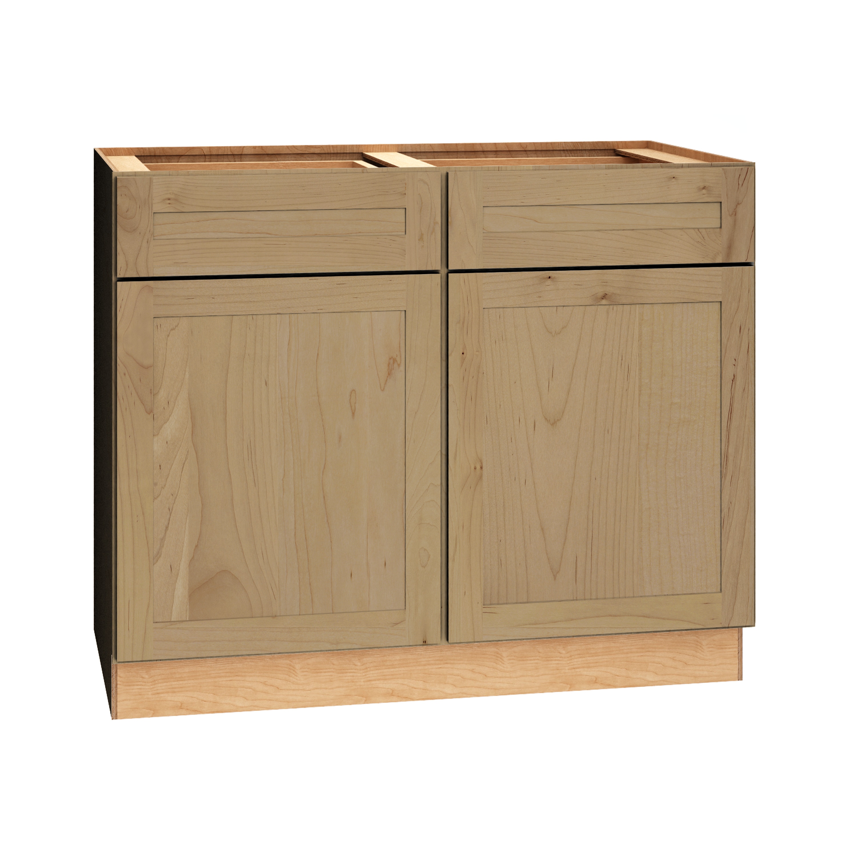Diamond Express 62K-B42 Jamestown 42-in W x 34.5-in H x 24-in D Coastline Brown Base Fully assembled Plywood Cabinet (Recessed Panel Shaker)