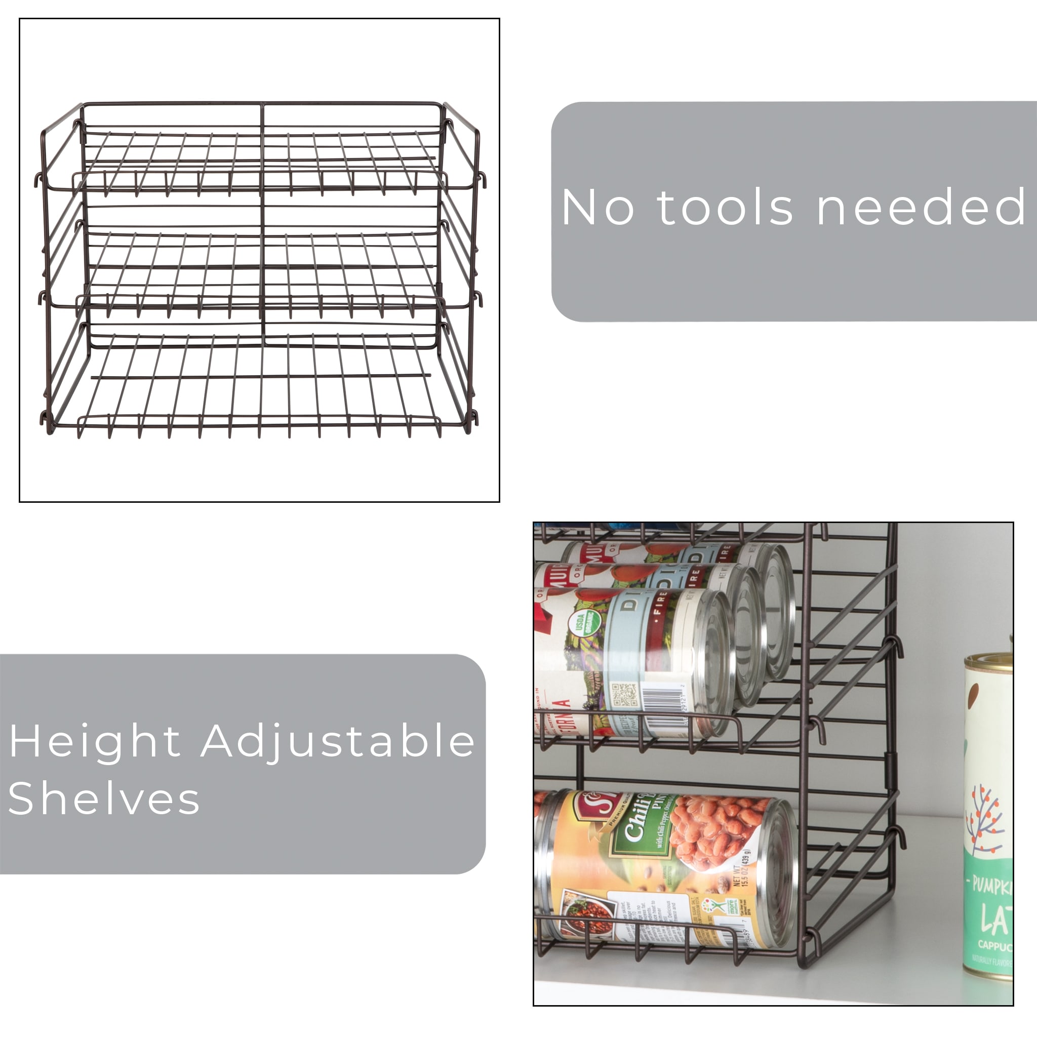 Smart Design 8407182 Pull-Out-Cabinet-Baskets - View #4