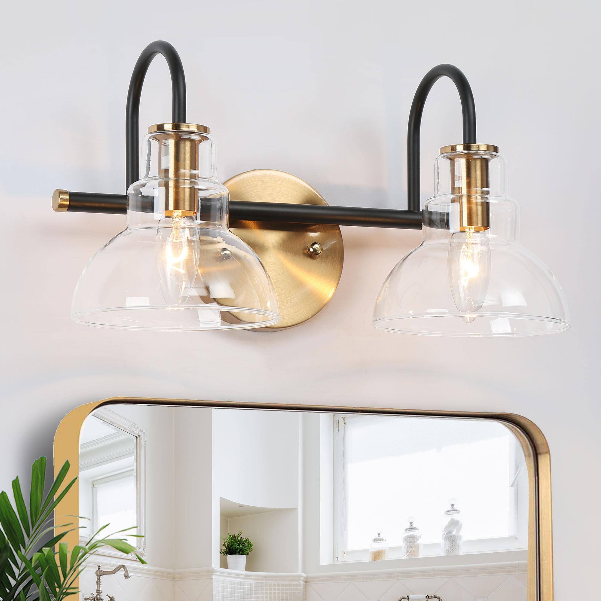 ZEVNI L3IVVAIVW94W2SX8 Dorytho 14.2-in W 2 -Light Polished Brass Wall Sconce