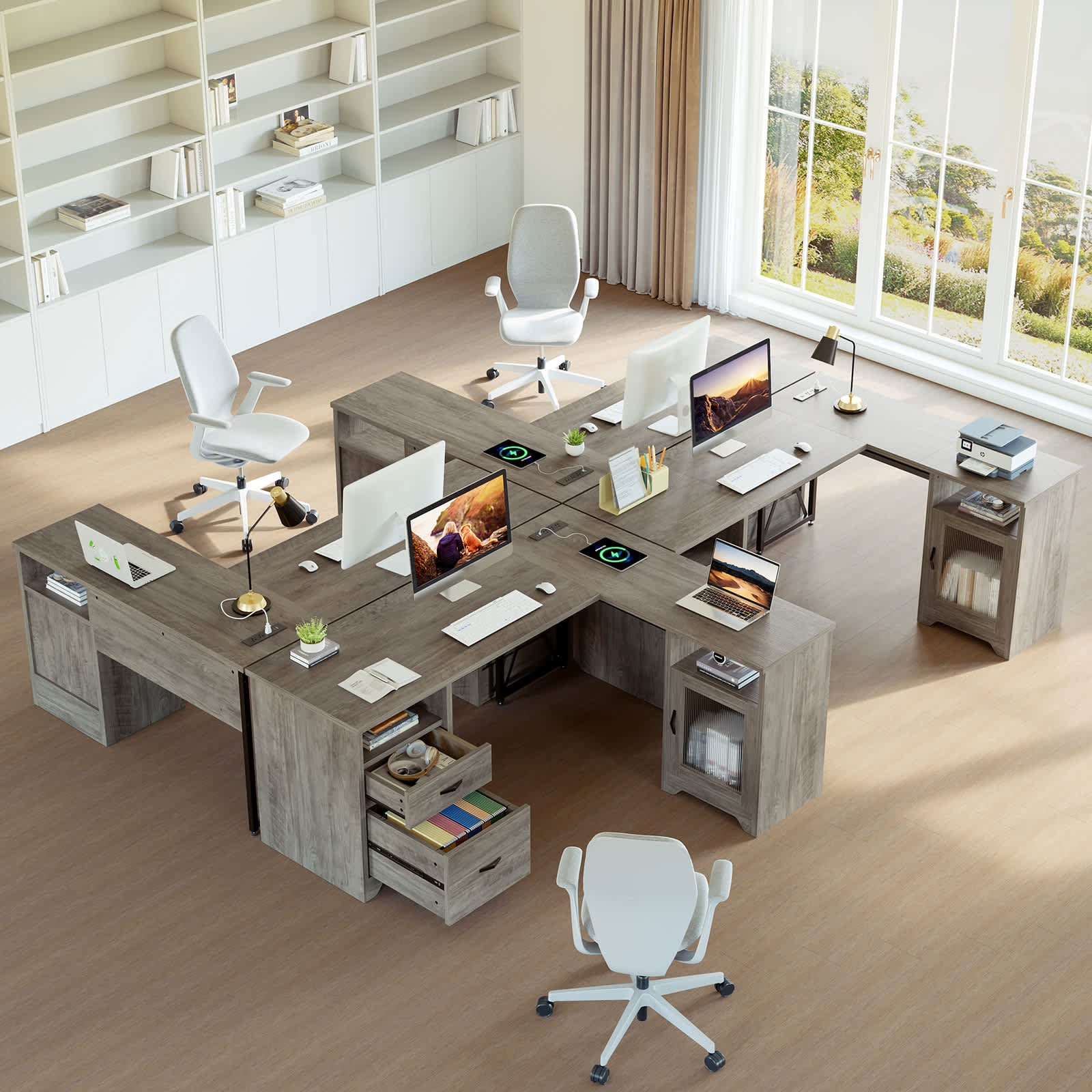 Bestier LOW-H104815SUS-GRYW desks - View #3