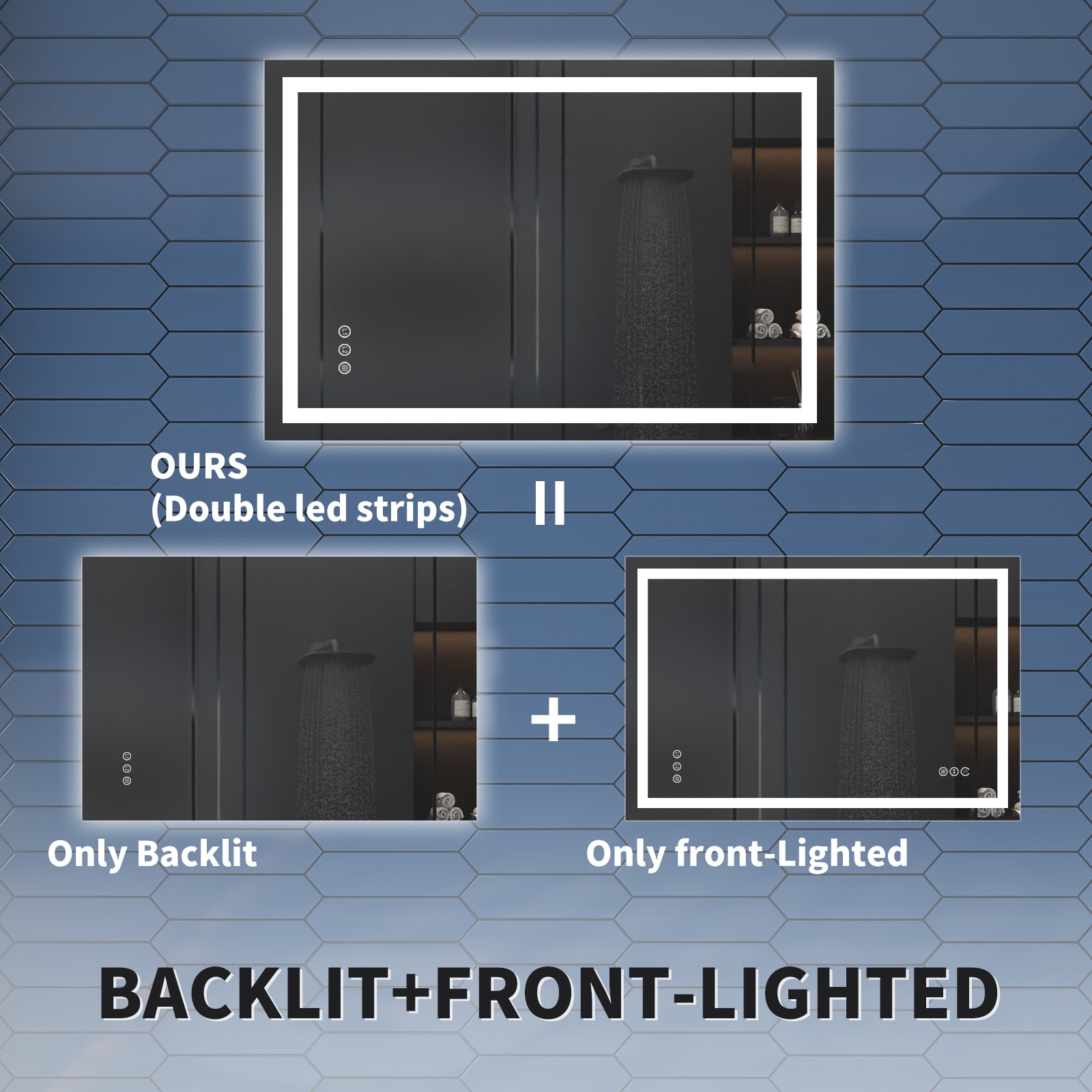 ES-DIY DLBM2836V16FBX Framed-Bath-Mirrors - View #4