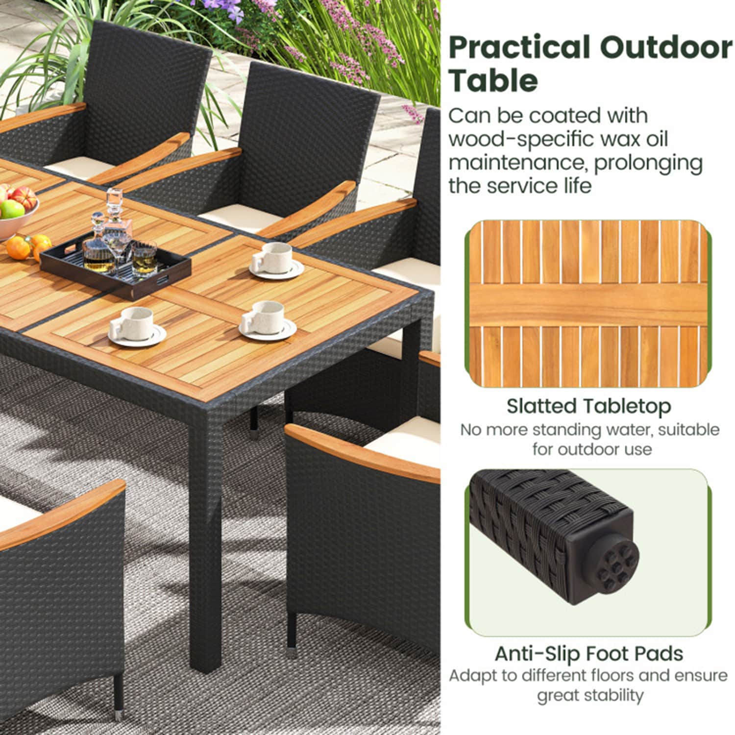 Dimakai DK-60353C352 Patio-Dining-Sets - View #6