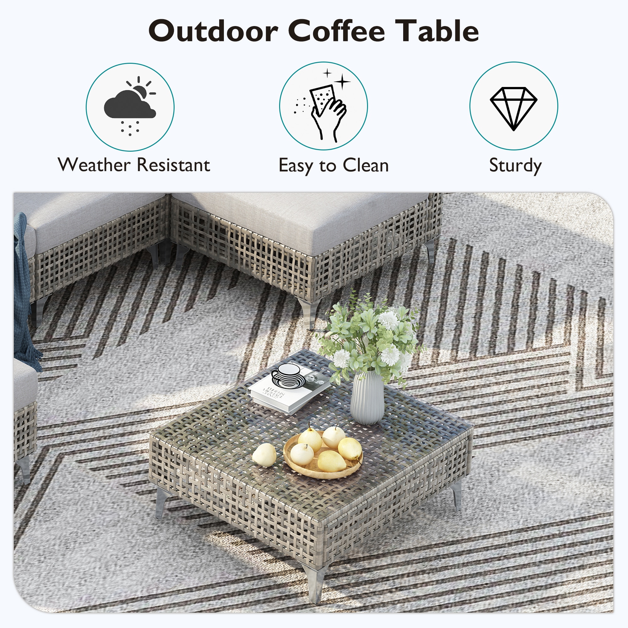SINOFURN SYB260073GY Patio-Sofas-Daybeds - View #15