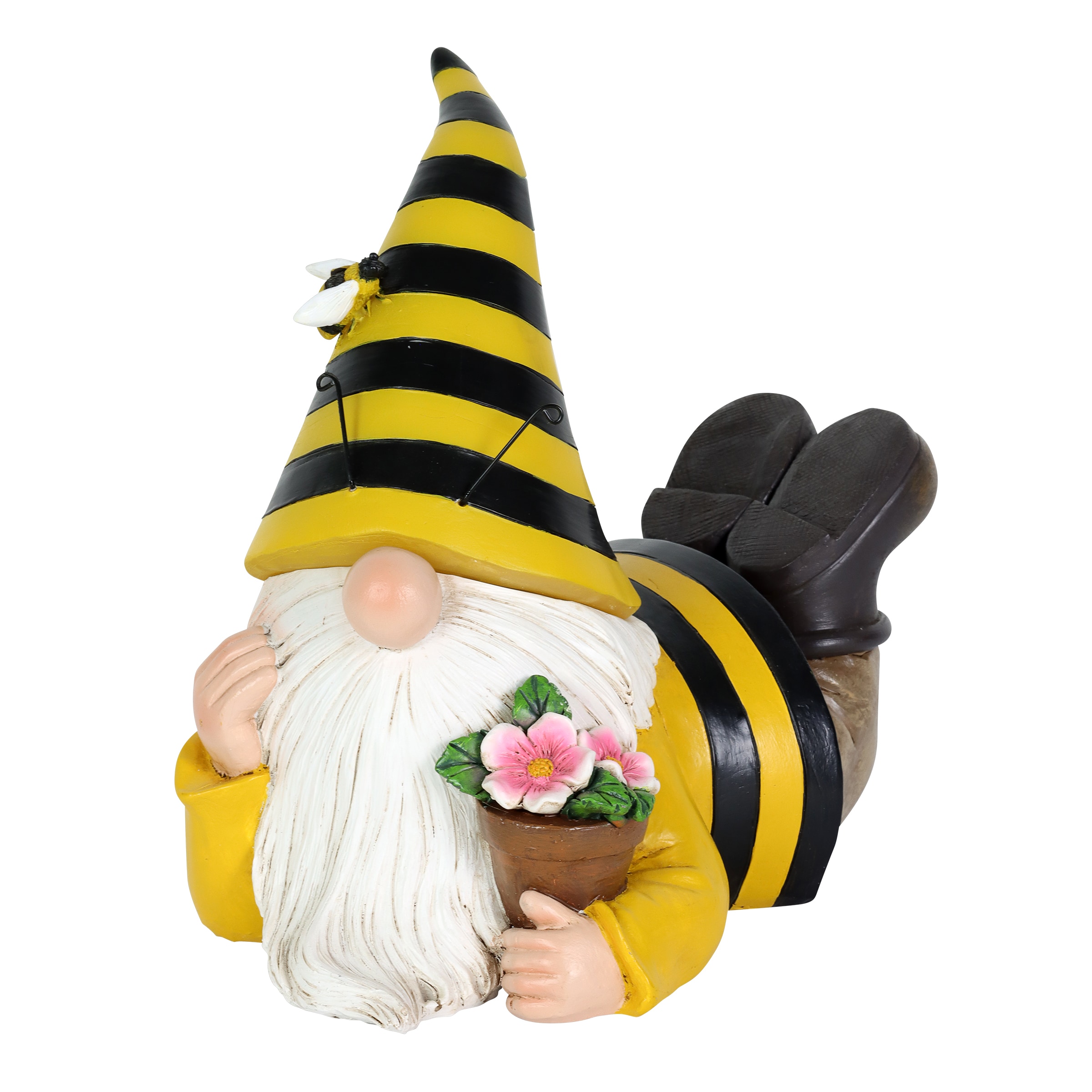 Exhart 72488-RS 8.07-Inches H x 5.12-Inches W Multiple colors/finishes Gnome Garden Statue