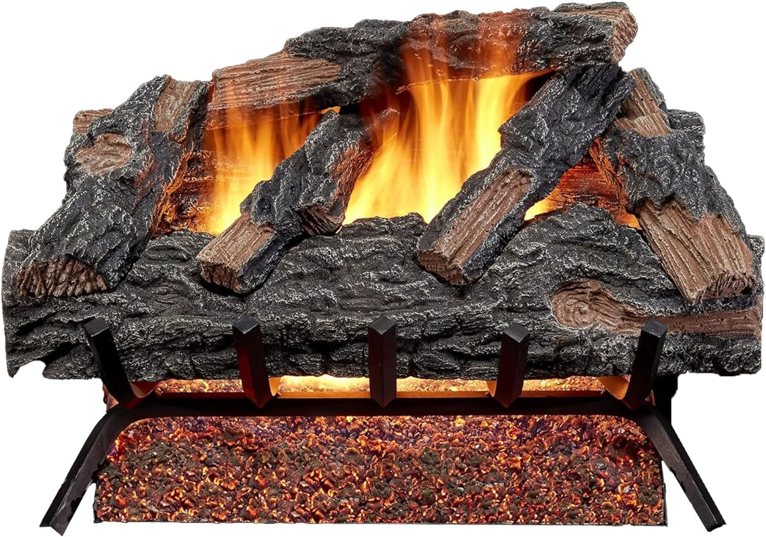 Hearth Sense MO24HVL 24-Inches 55000 -BTU Natural gas Single -Burner Vented Gas Fireplace Logs