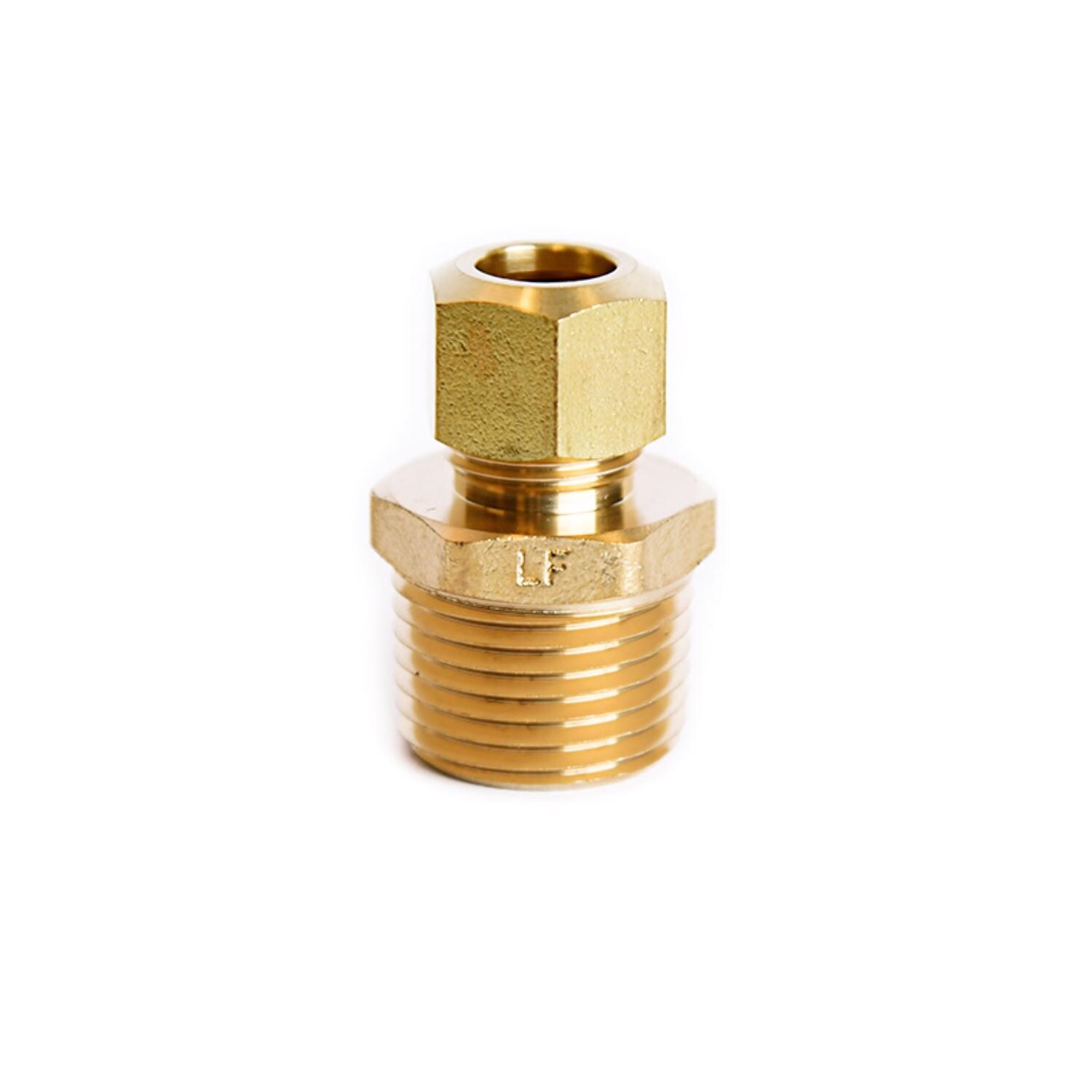 Pentair ATC 3/8 in. Compression X 1/2 in. D Male Brass Connector in the ...