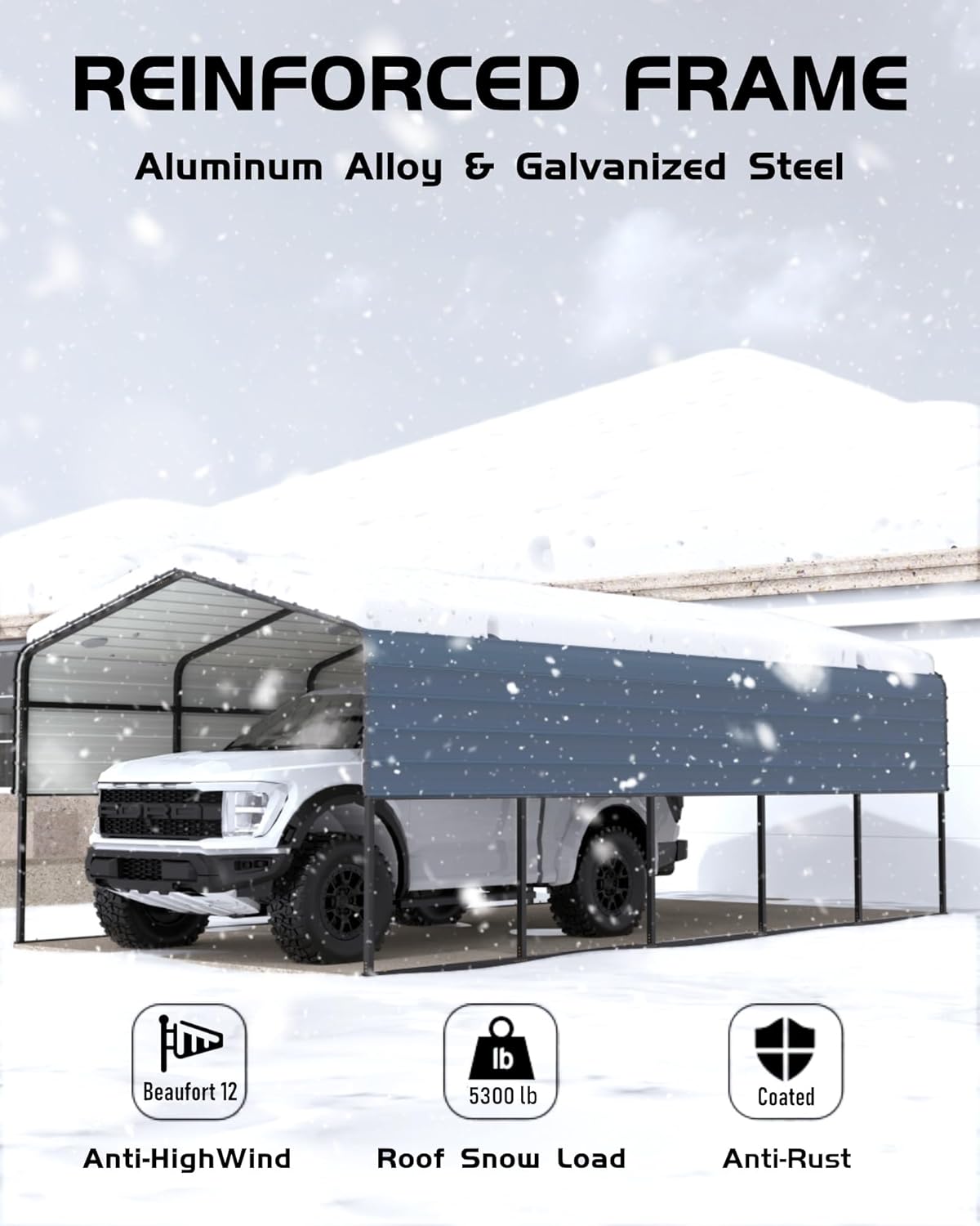 Qeetex DYQ-PHO-3359W26W Carport-Covers - View #7