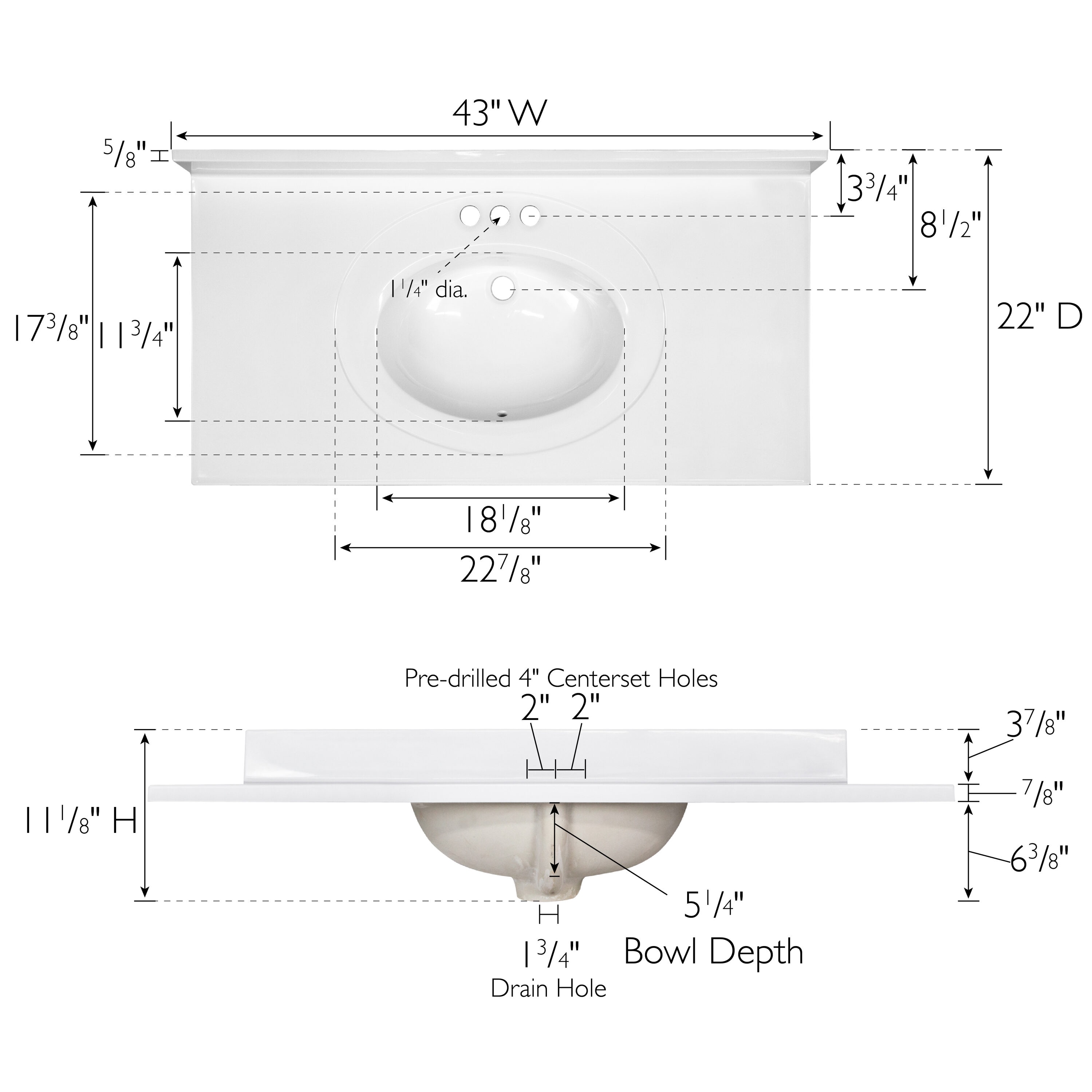 Design House 586156 Vanity-Tops - View #2