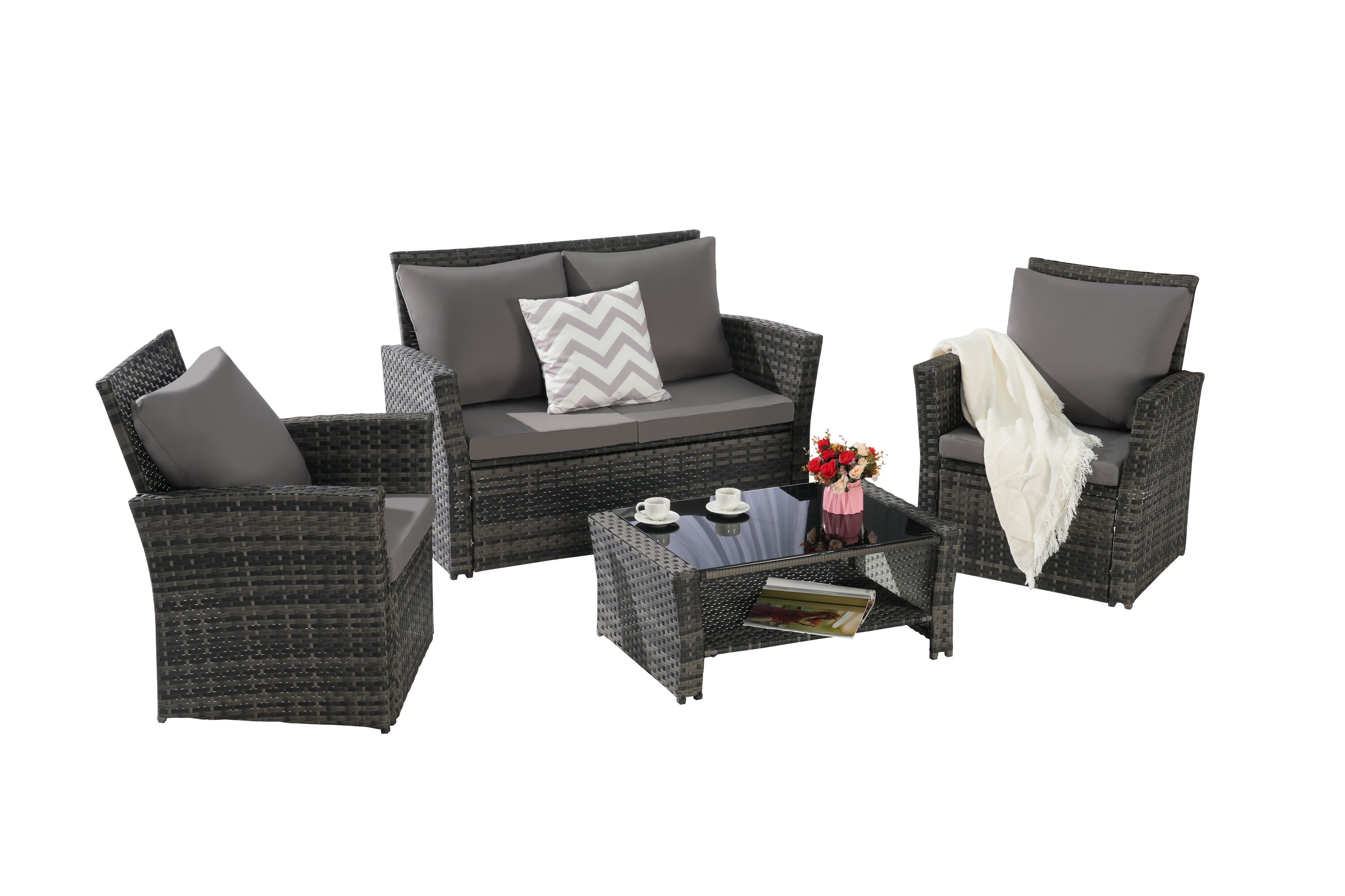 Forclover MONLDS11GY Patio-Conversation-Sets - View #5