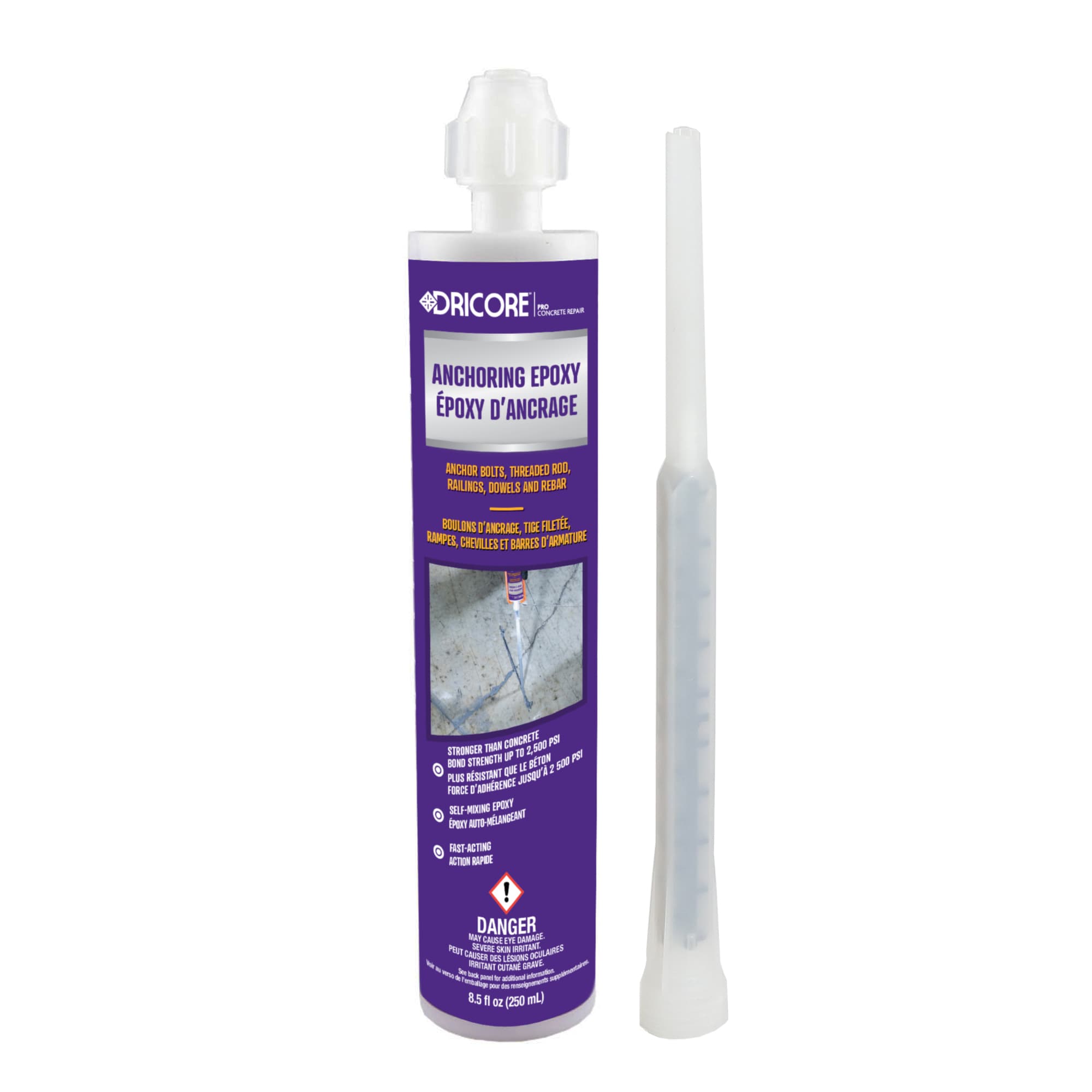 DRIcore FG20119 DRICORE#8482 PRO Concrete Repair 8.5 -fl oz Mortar Concrete Sealant