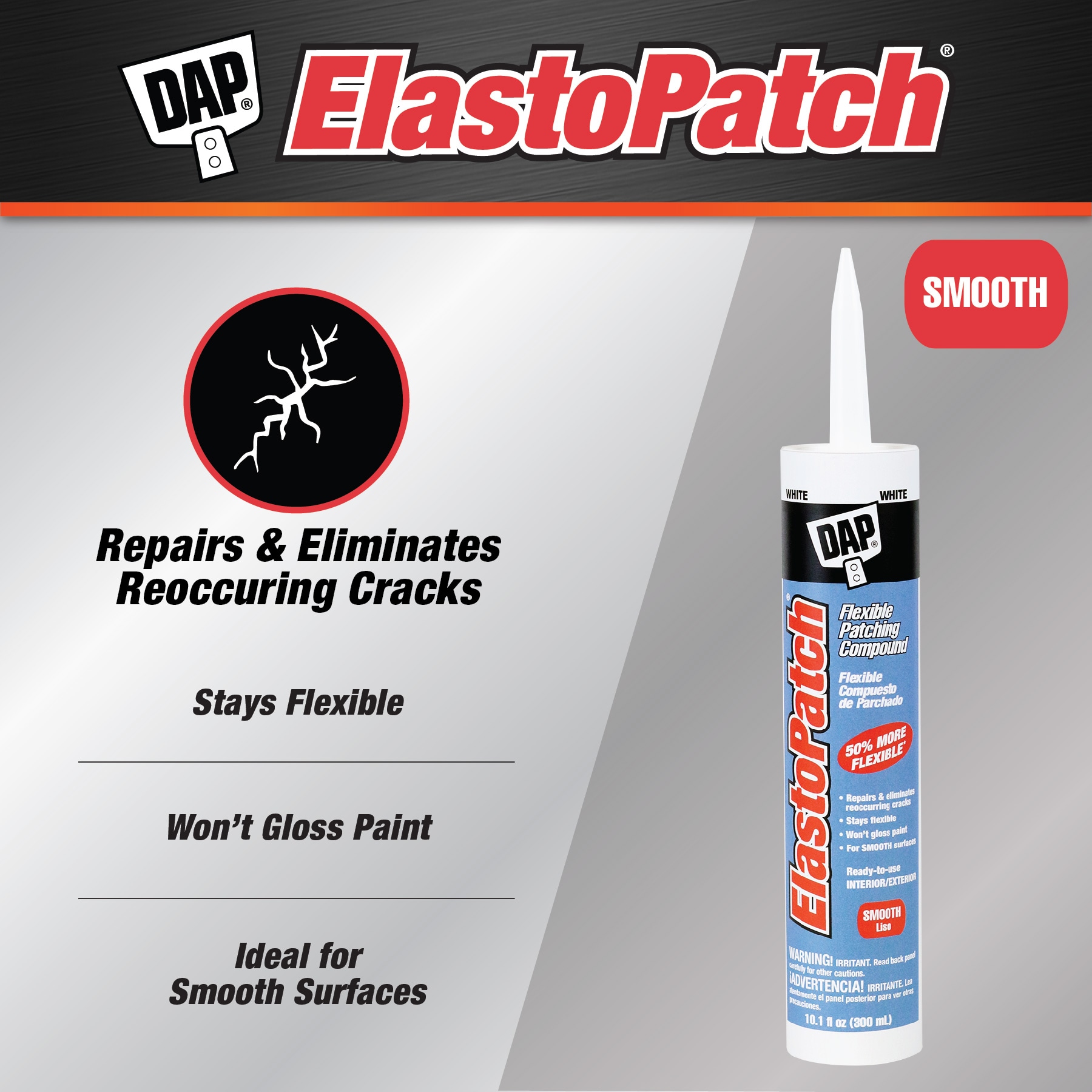 DAP DryDex 8-fl oz Color-changing Interior/Exterior White Spackling Kit