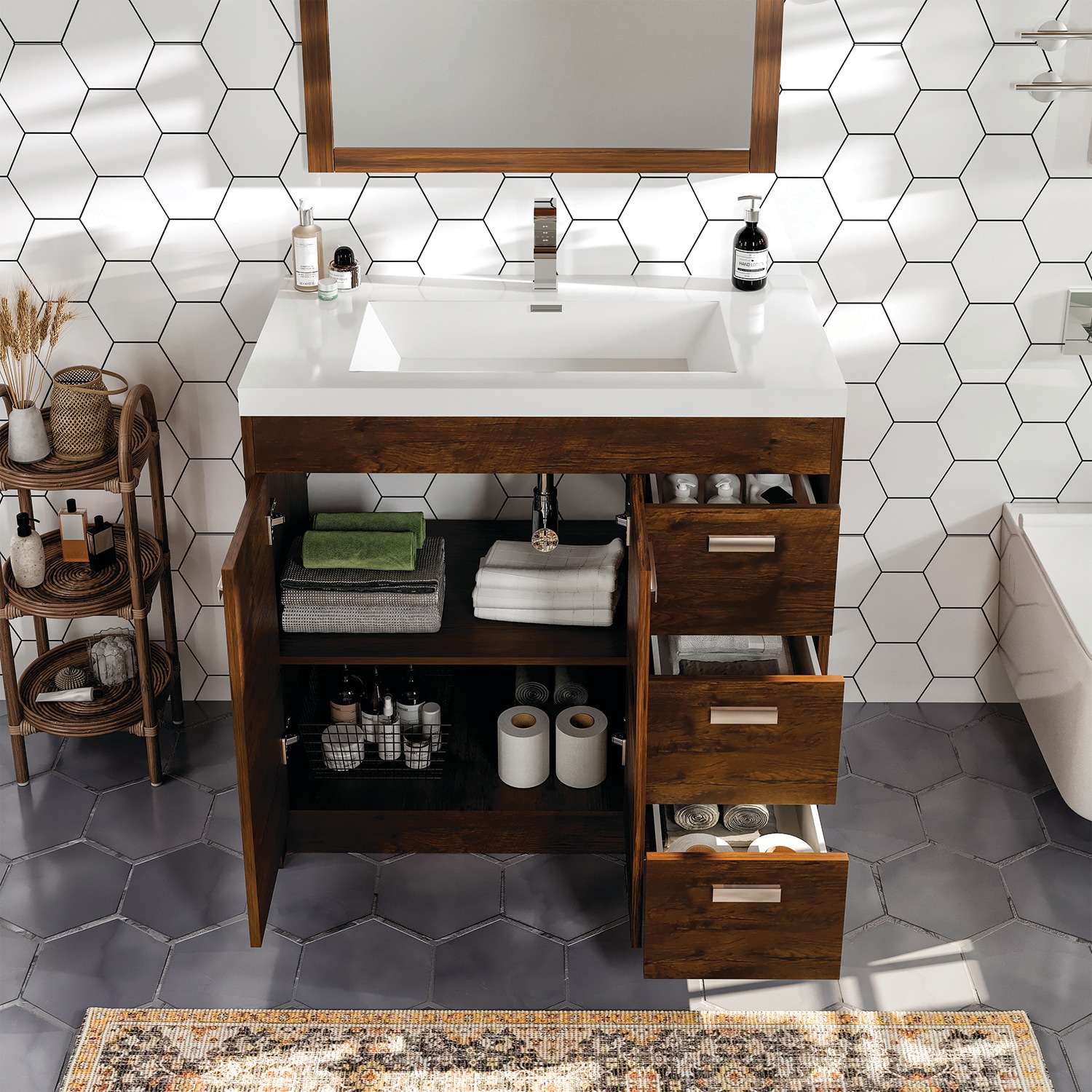 Eviva EVVN900-8-36RSWD Bath-Vanity-Combo - View #3