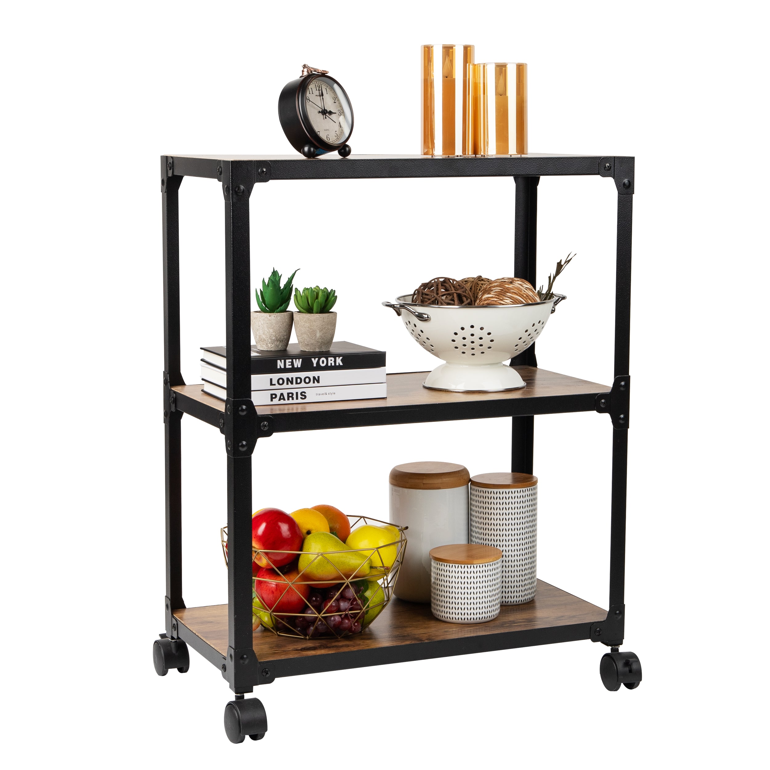 Mind Reader Elevate Collection Microwave Oven Rack Utility Shelf