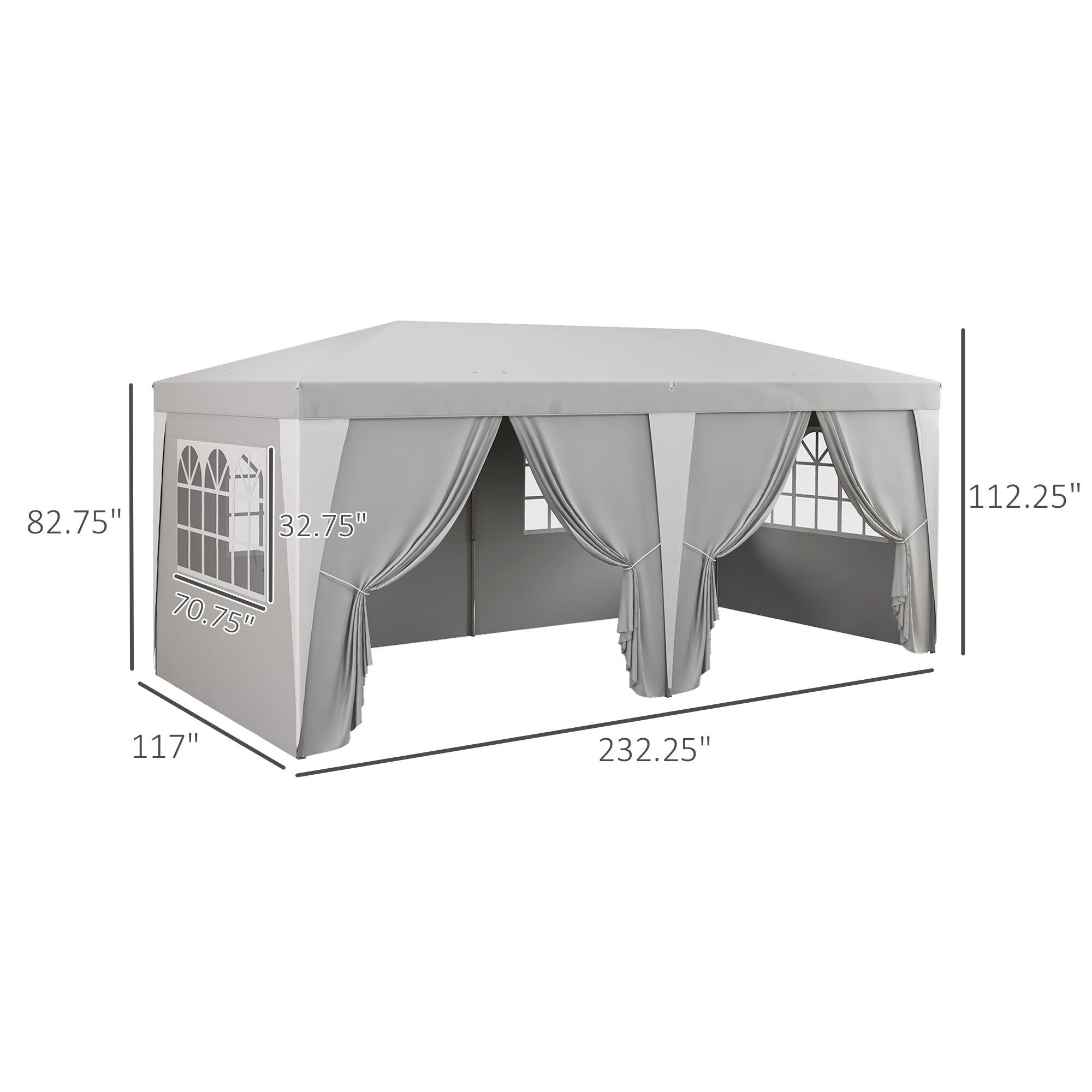 Outsunny 84C-494V00LG Wood-Resin-Gazebos - View #3