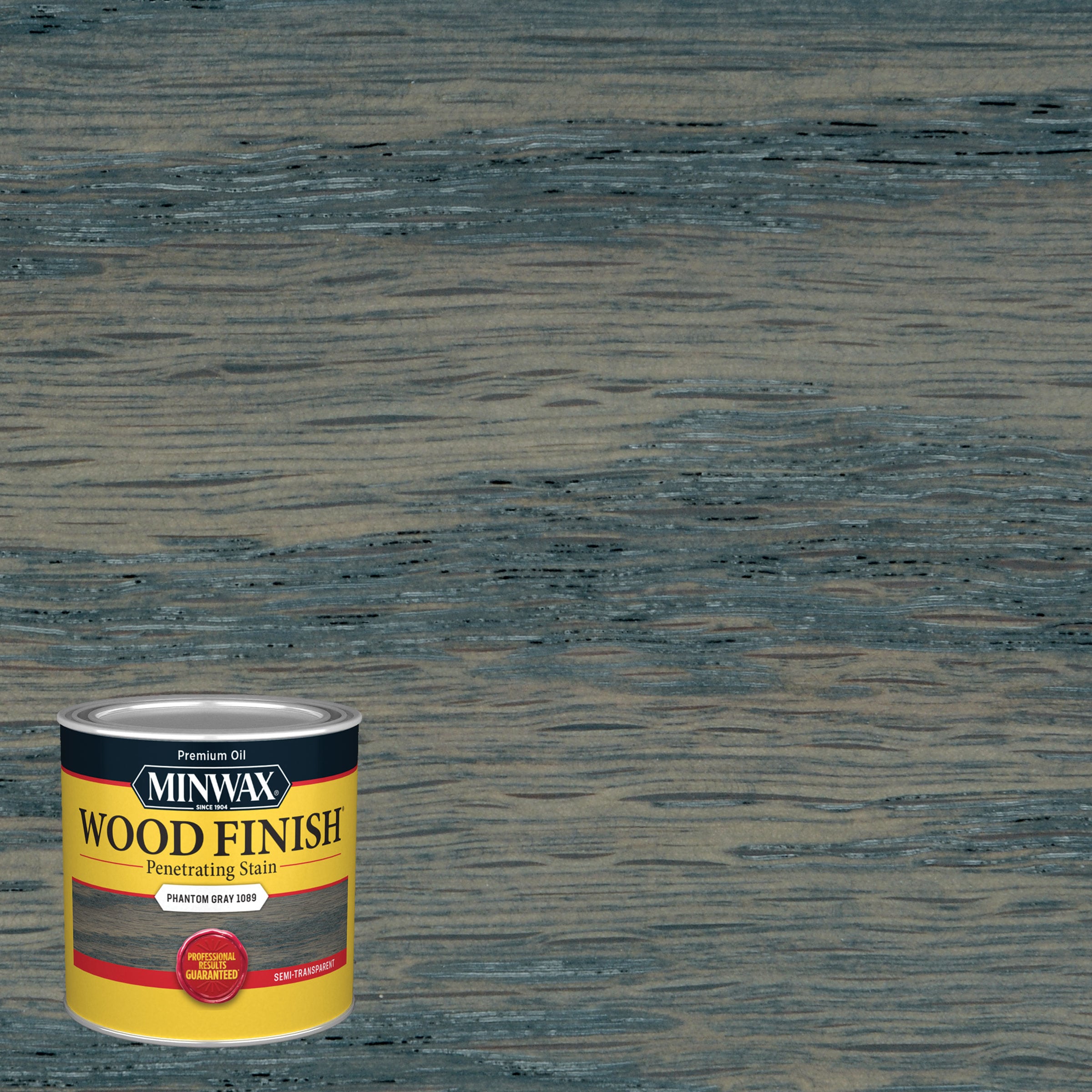 Minwax 118610000 Wood Finish Oil-based Phantom Gray Semi-transparent Interior Stain ( Half-pint )