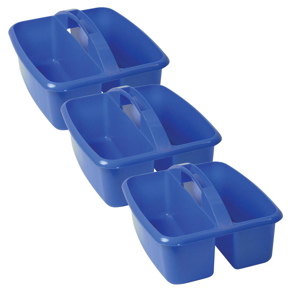 Storex Large Caddy, Black, Pack of 6