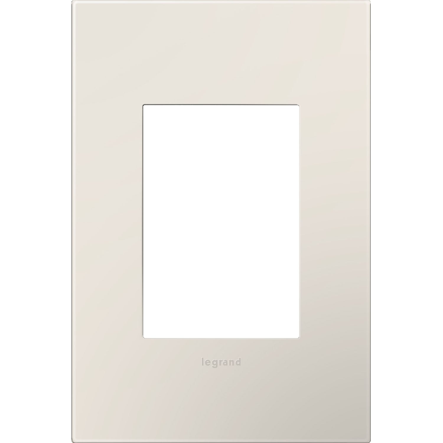 Legrand AWP1G3LA4 adorne 1 -Gang Specialty Size Light almond Plastic Indoor Screwless Square Wall Plate