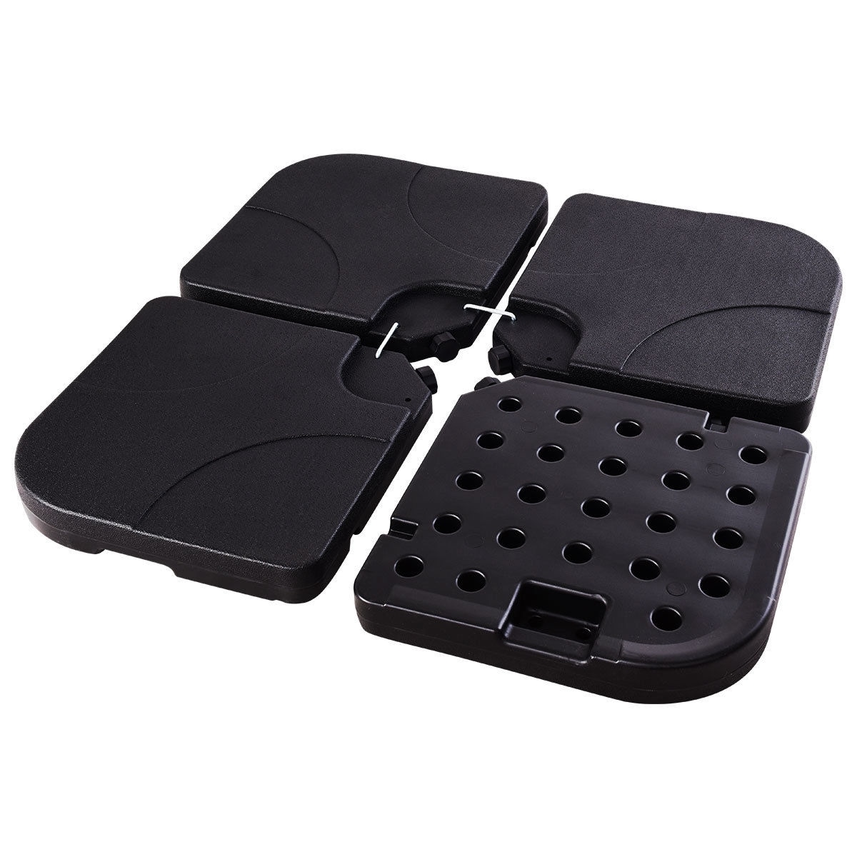 CASAINC ED-UB2820001001 4 Pieces Water Sand Filled Plate Umbrella Base Stand Umbrella base weight