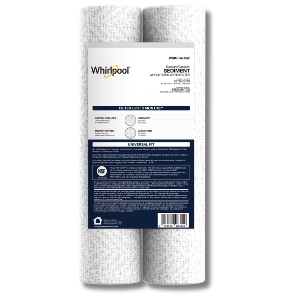 Whirlpool WHKF-WHSW Sediment and particulate Whole house Replacement Filter 2 -Pack