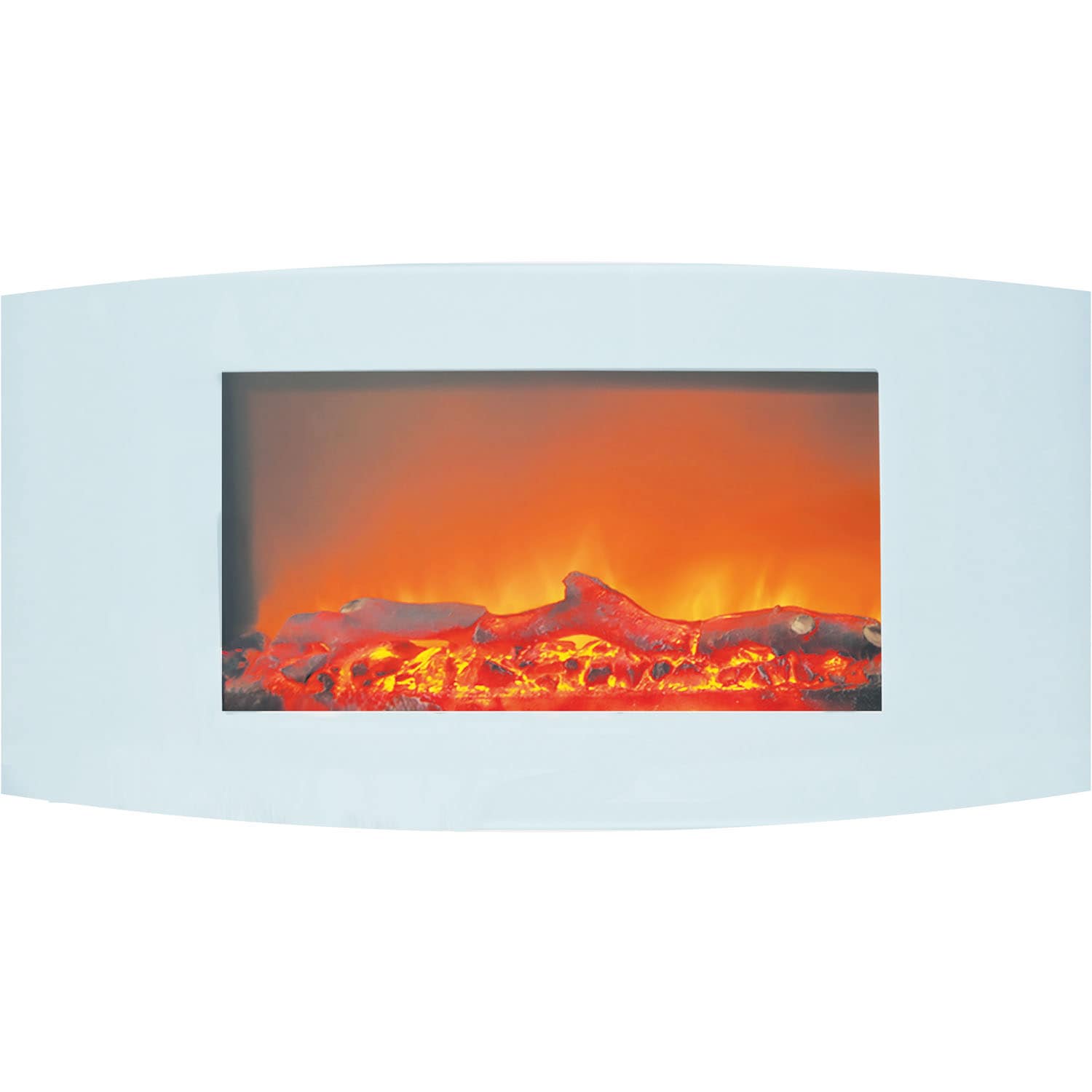 Sunnydaze Decor 42-in W Black Infrared Quartz Electric Fireplace ZHS-432 Sansujyuku sansujyuku.com