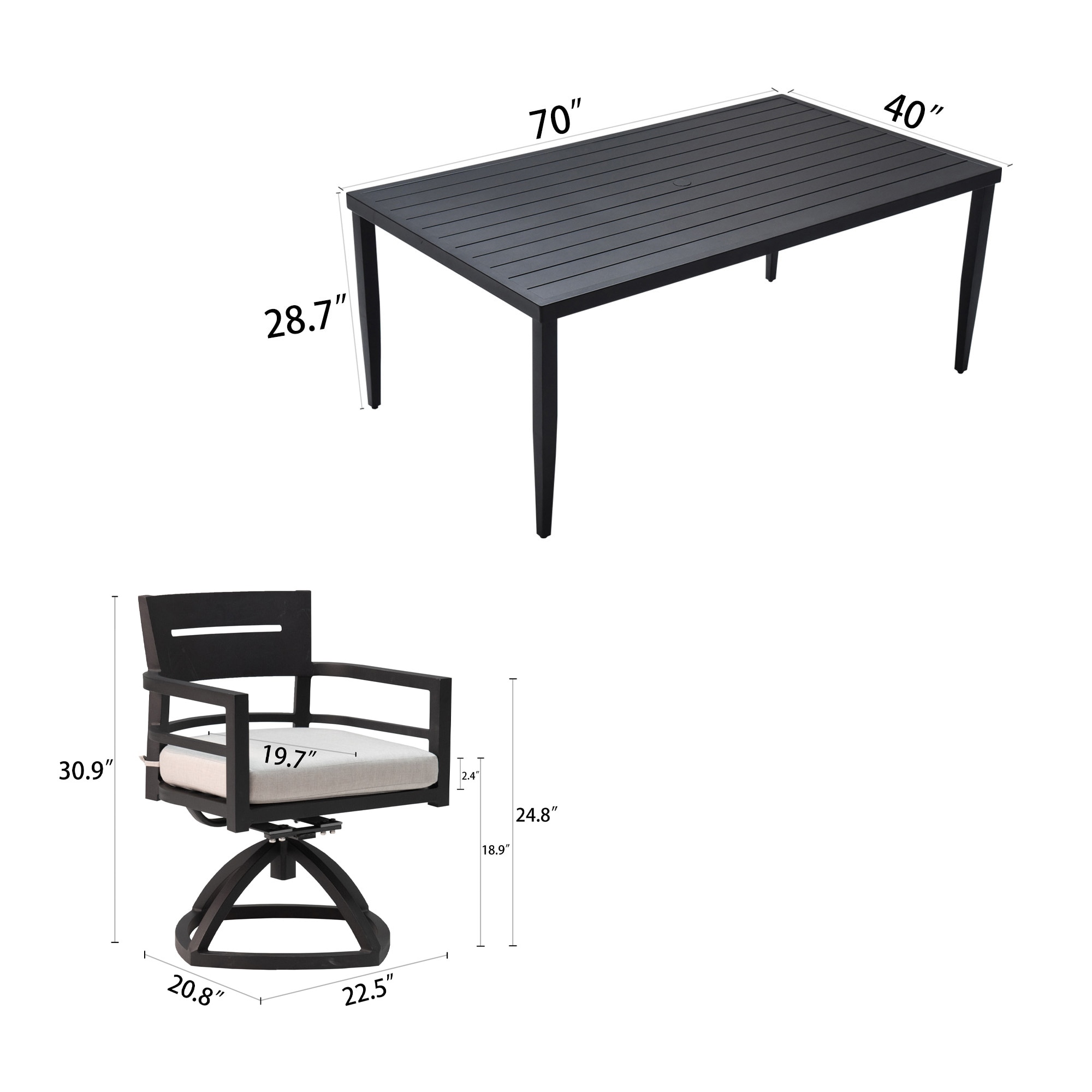 Xspracer ML-DS007 Patio-Dining-Sets - View #2