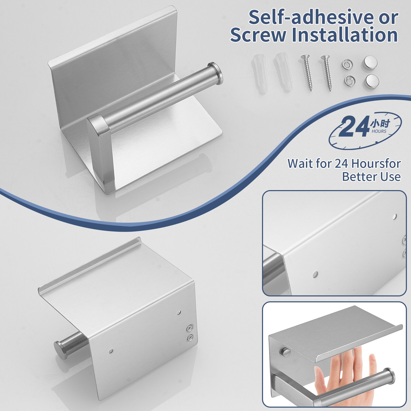 BWE A-91021-N Bathroom-Shelves - View #4