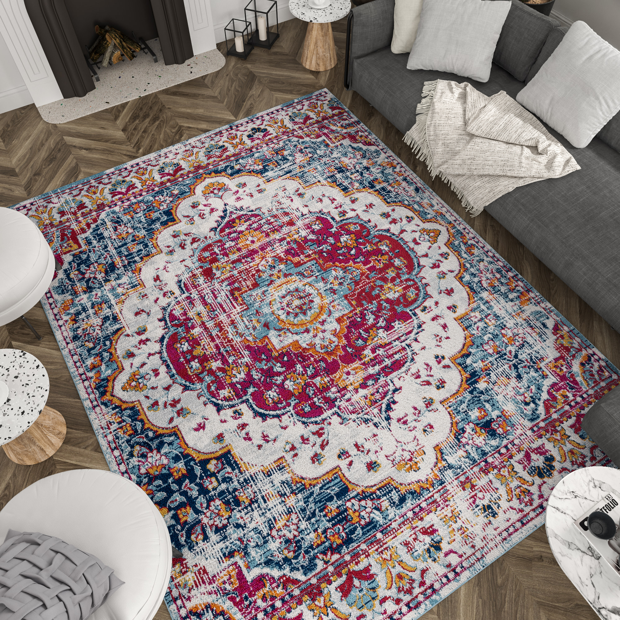 Tayse DIA1302 5X8 rugs - View #7