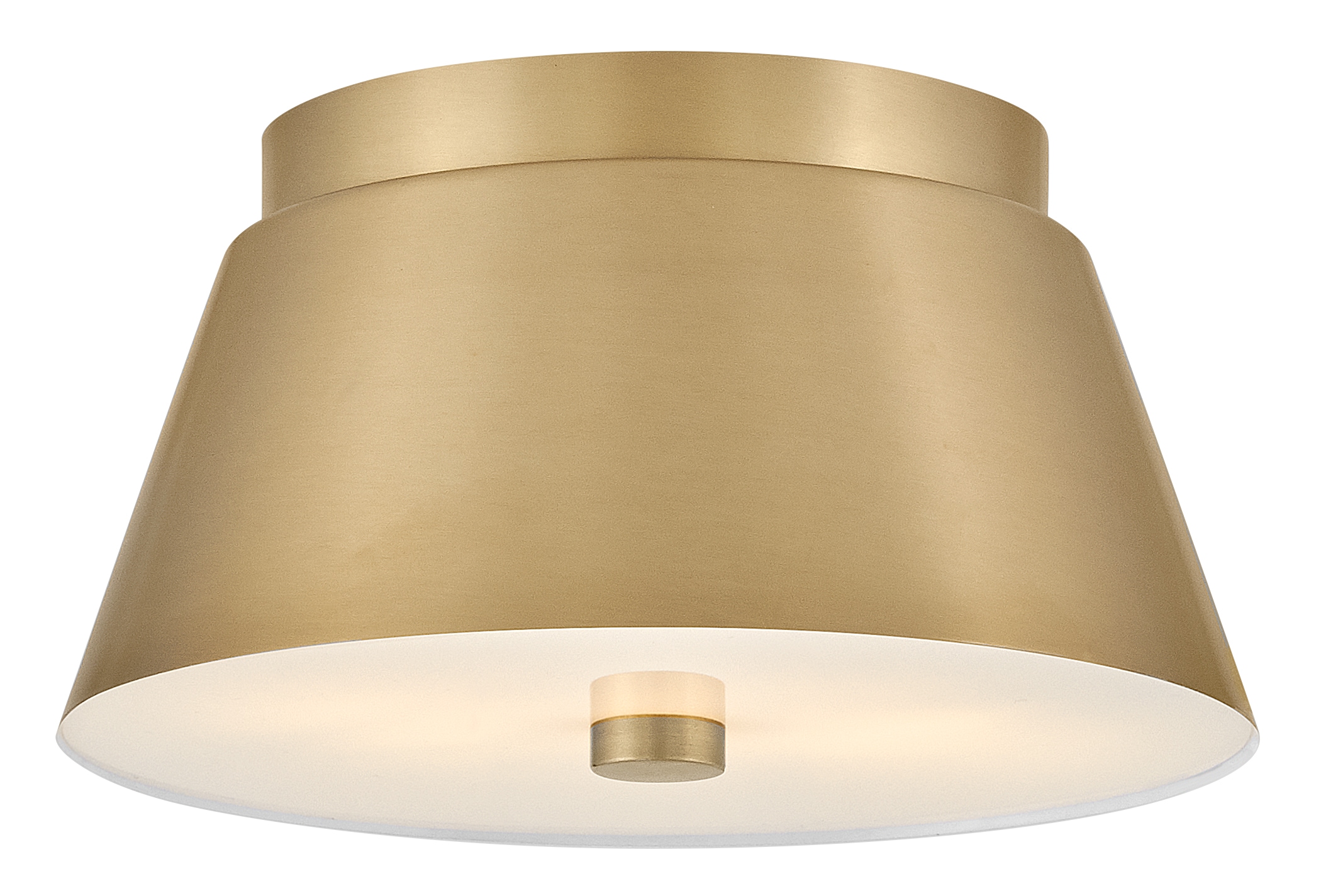 Lark 83511LCB Tess 2 -Light 10.5-in Satin Brass Flush Mount Light