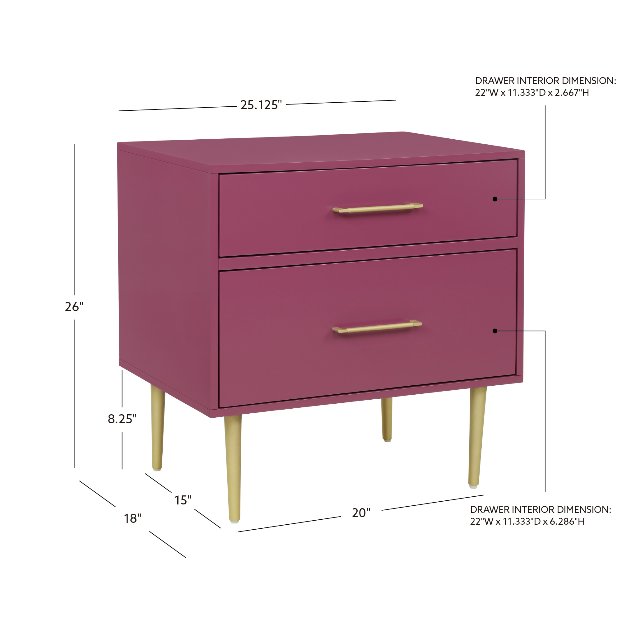 Linon LOWES1801 nightstands - View #7